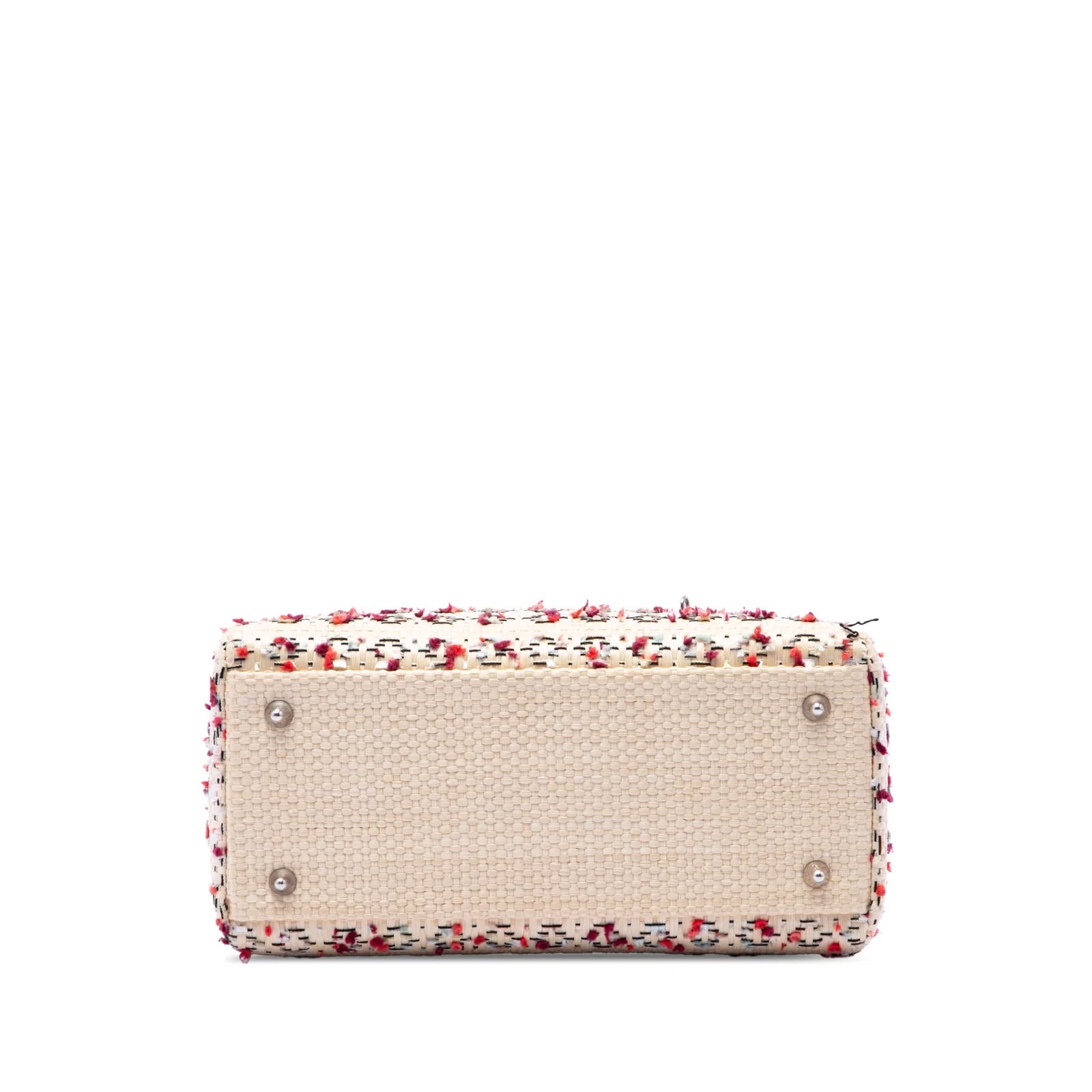 Lady Dior Raffia and Leather Bag