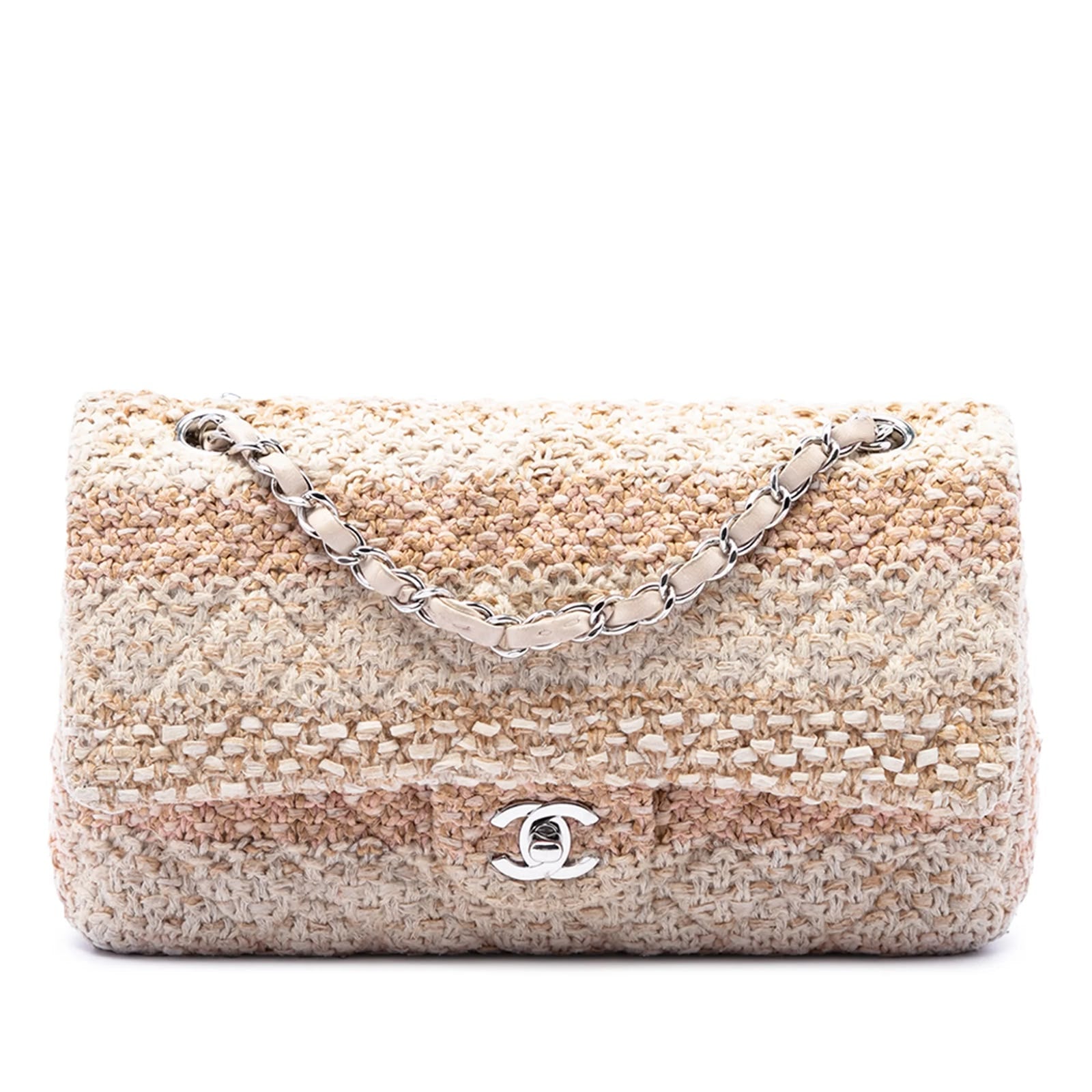 Medium Classic Tweed Double Flap