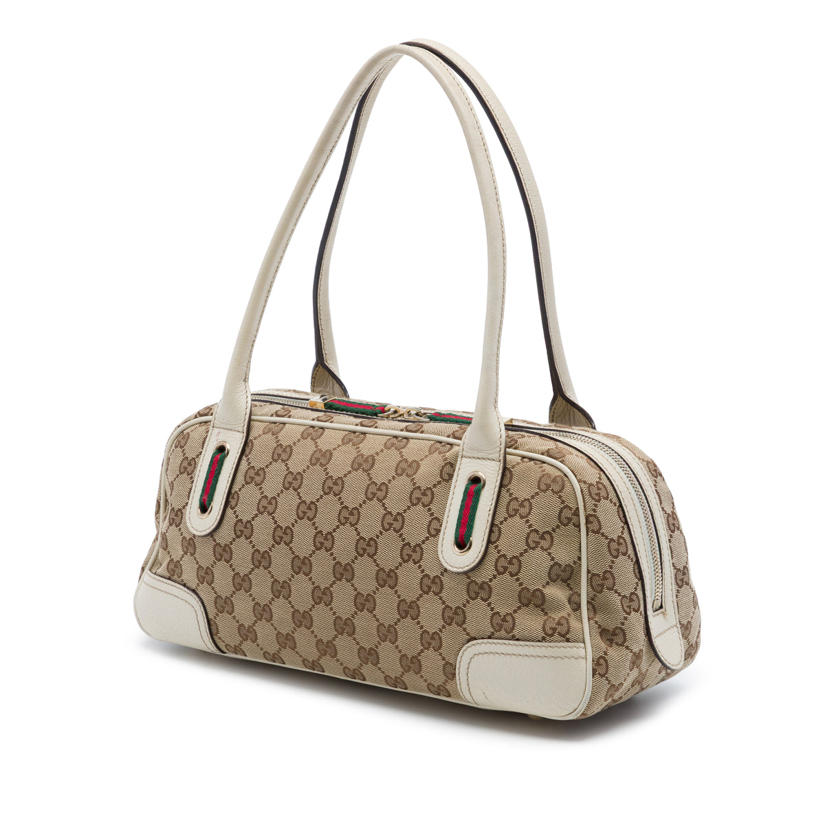 Gucci GG Canvas Princy Shoulder Bag White