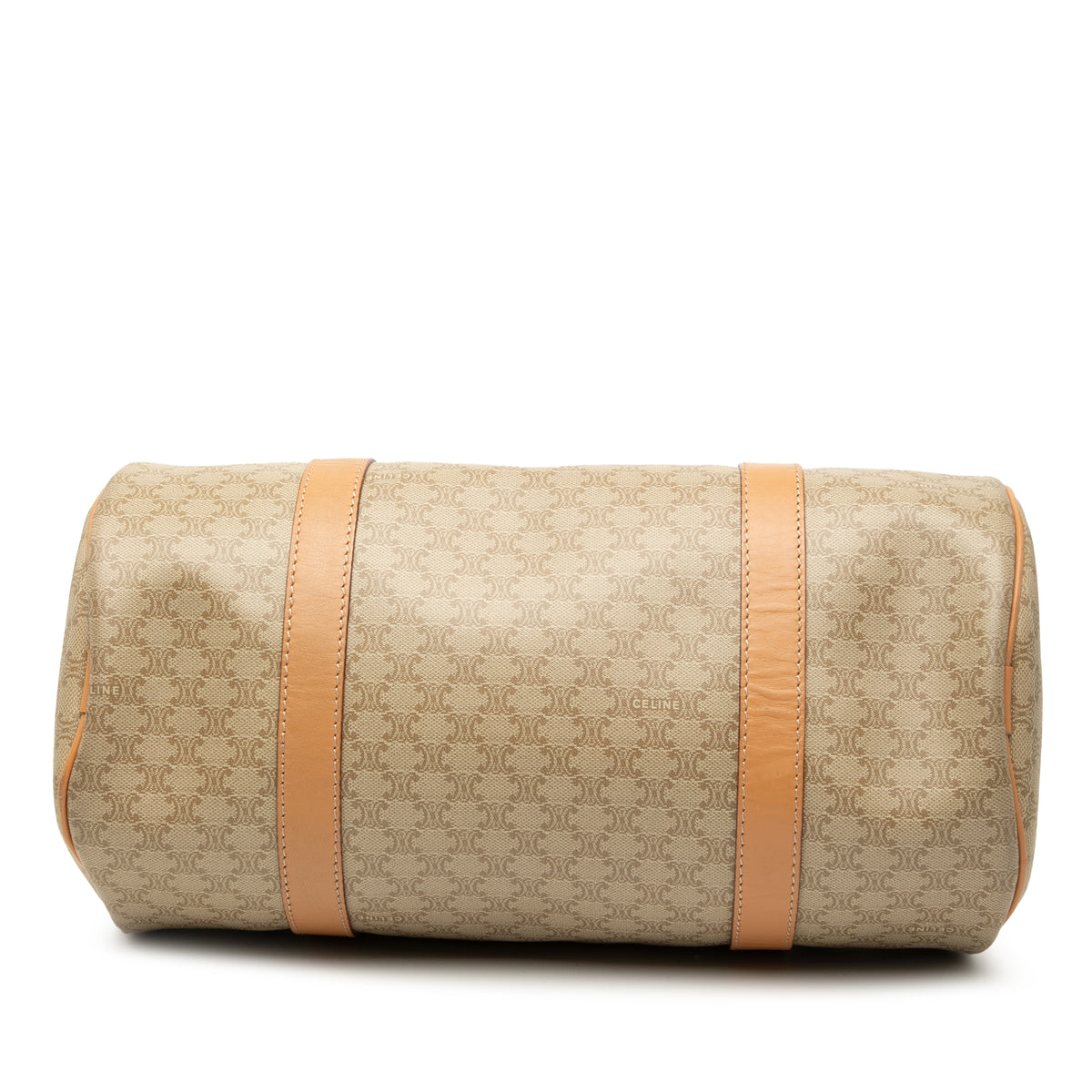 Celine Macadam Coated Canvas Shoulder Bag Brown