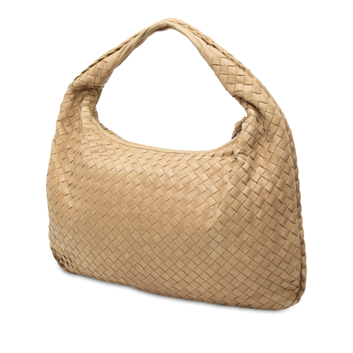 Bottega Veneta Small Nappa Intrecciato Veneta Hobo Beige