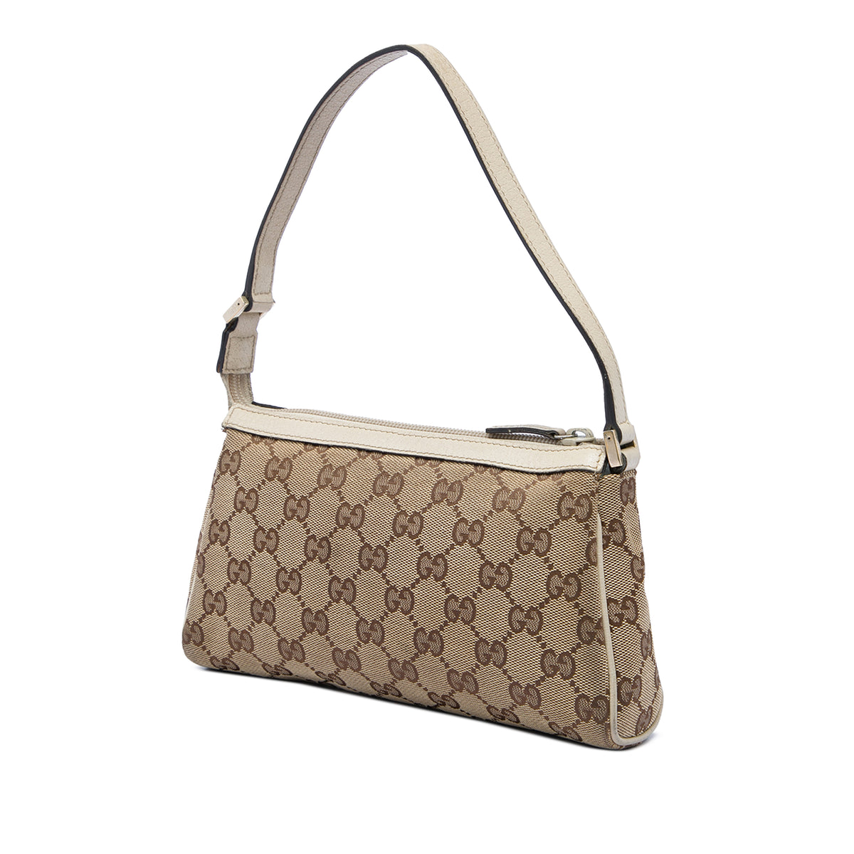 Gucci GG Canvas Abbey D Ring Pochette Beige