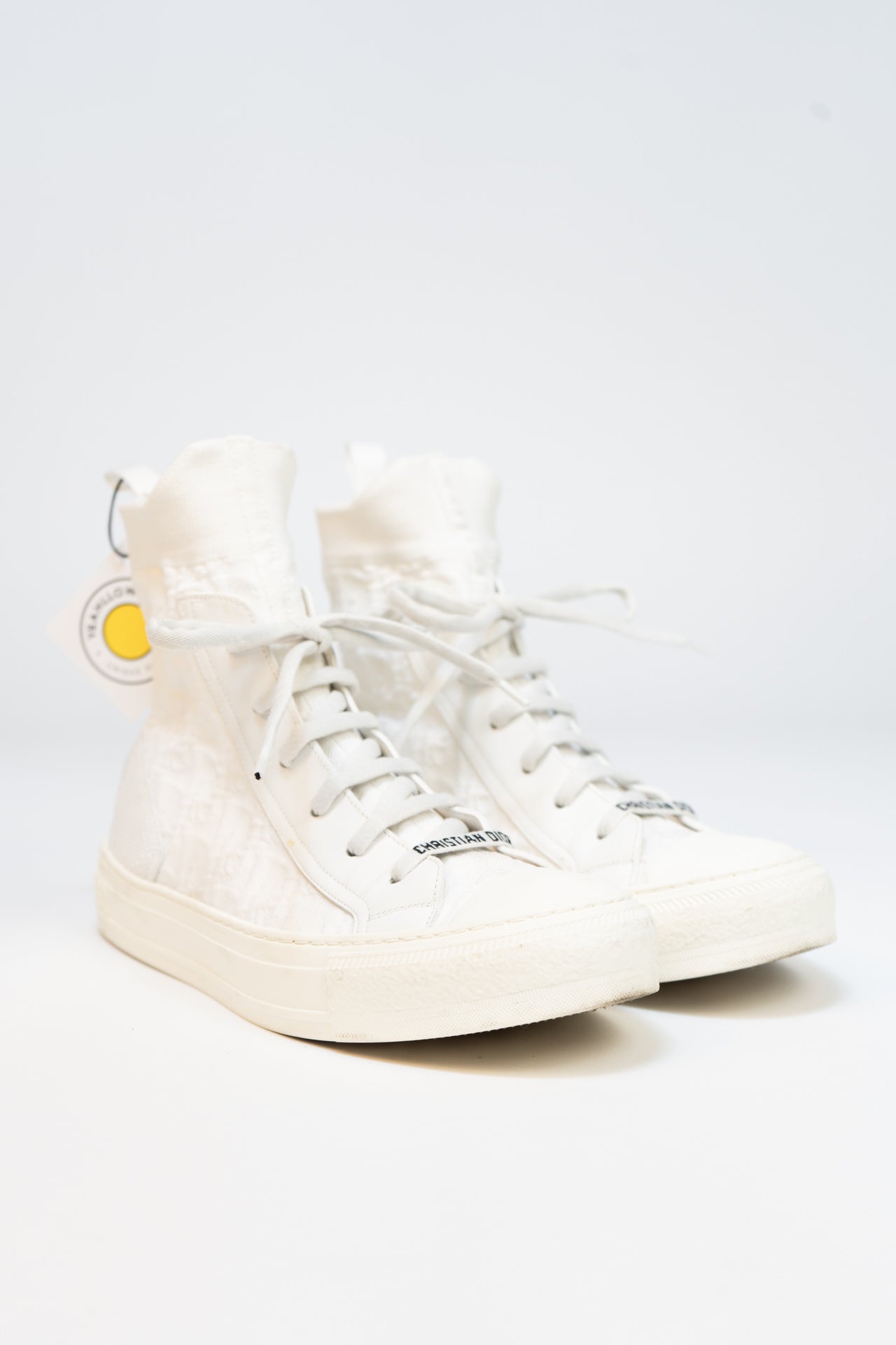 Tênis cano alto Dior B23 branco tamanho 40