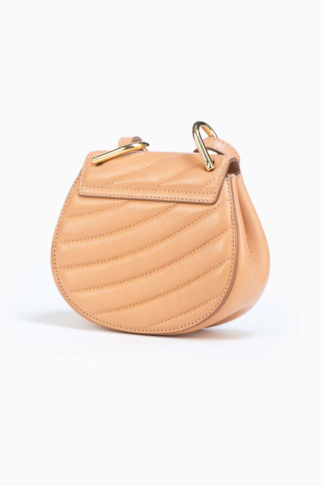 Chloe Nano Drew Bijou Quilted Smooth Calfskin Bag in Blushy Pink