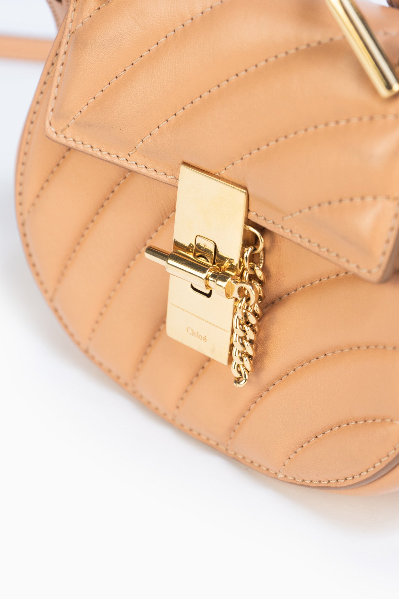 Chloe Nano Drew Bijou Quilted Smooth Calfskin Bag in Blushy Pink