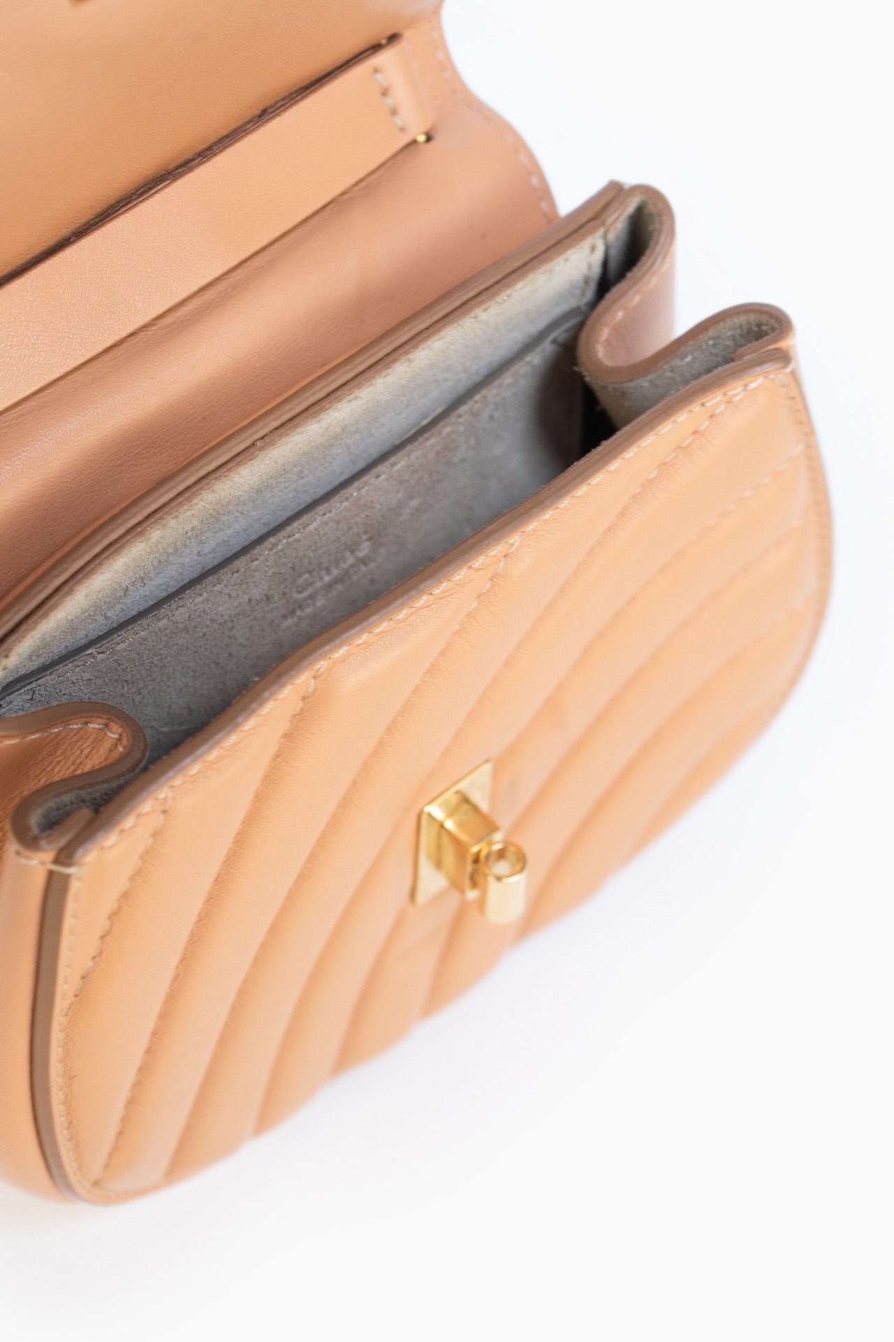 Chloe Nano Drew Bijou Quilted Smooth Calfskin Bag in Blushy Pink