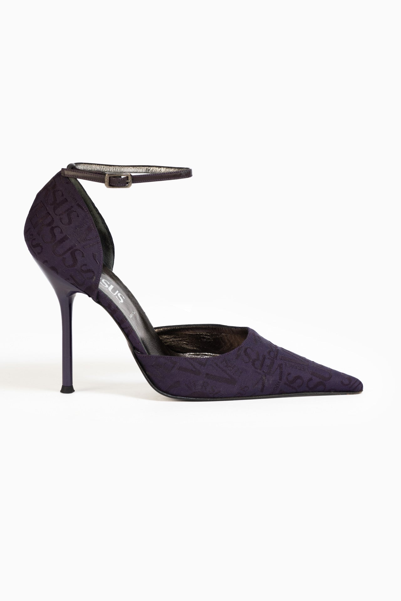 Versace Versus Monogram Purple Heels - Size 39