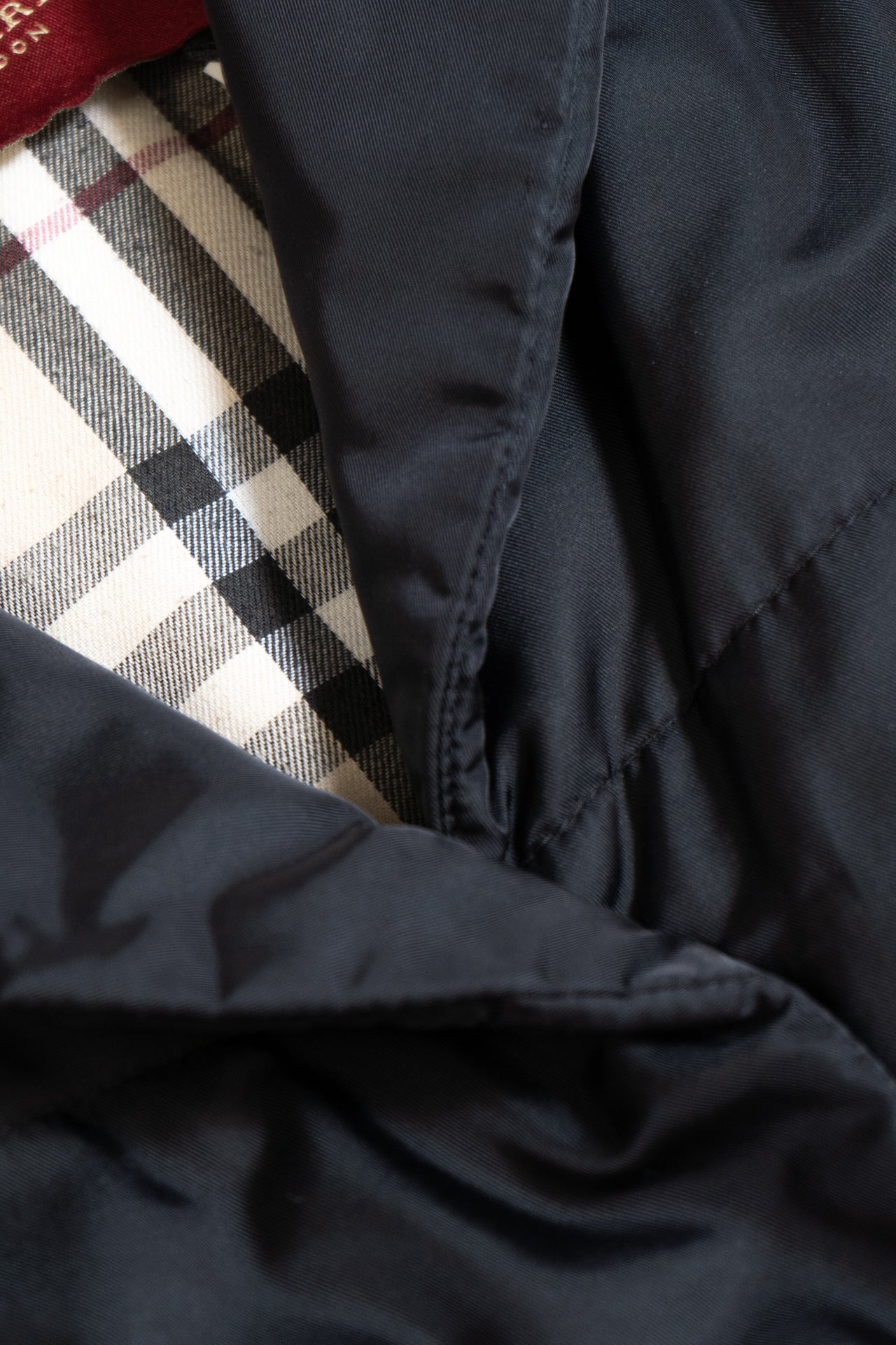 Jaqueta preta de poliamida Burberry