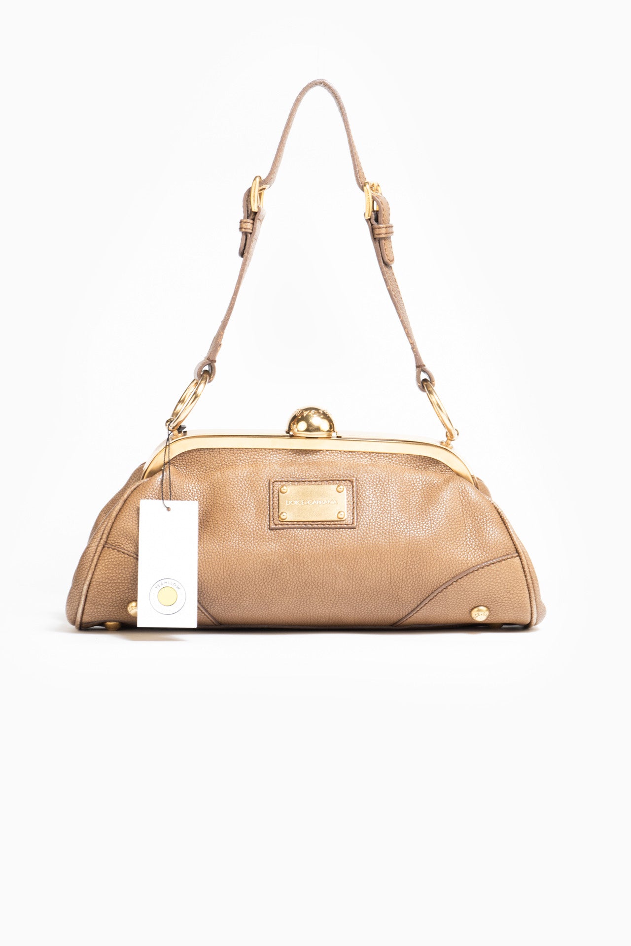 Dolce & Gabbana Vintage Baguette Shoulder Bag In Bronze