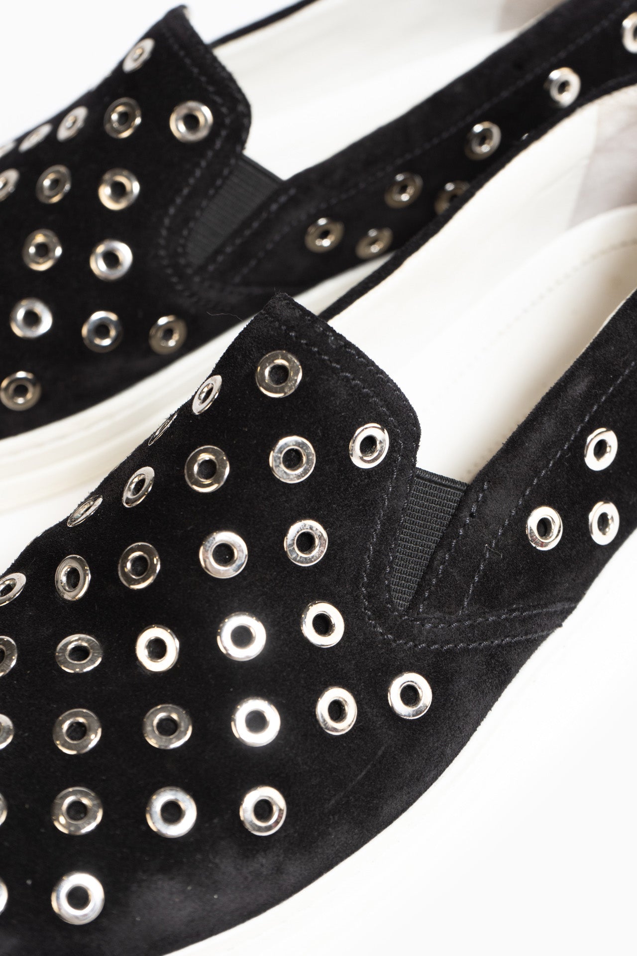 Baskets à enfiler en daim noir Prada - Taille 40