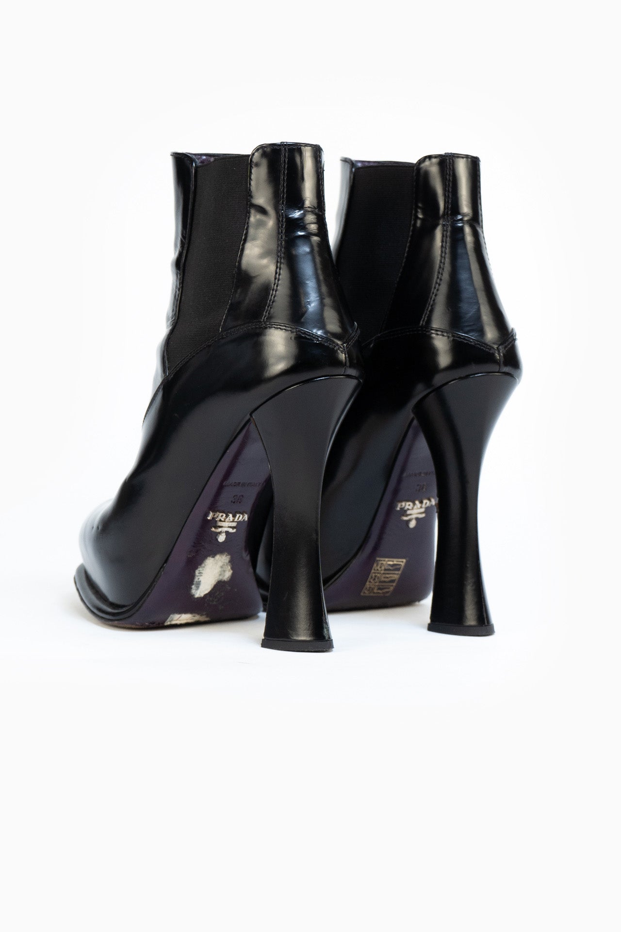 Botas Chelsea de Couro Prada - Tamanho 36