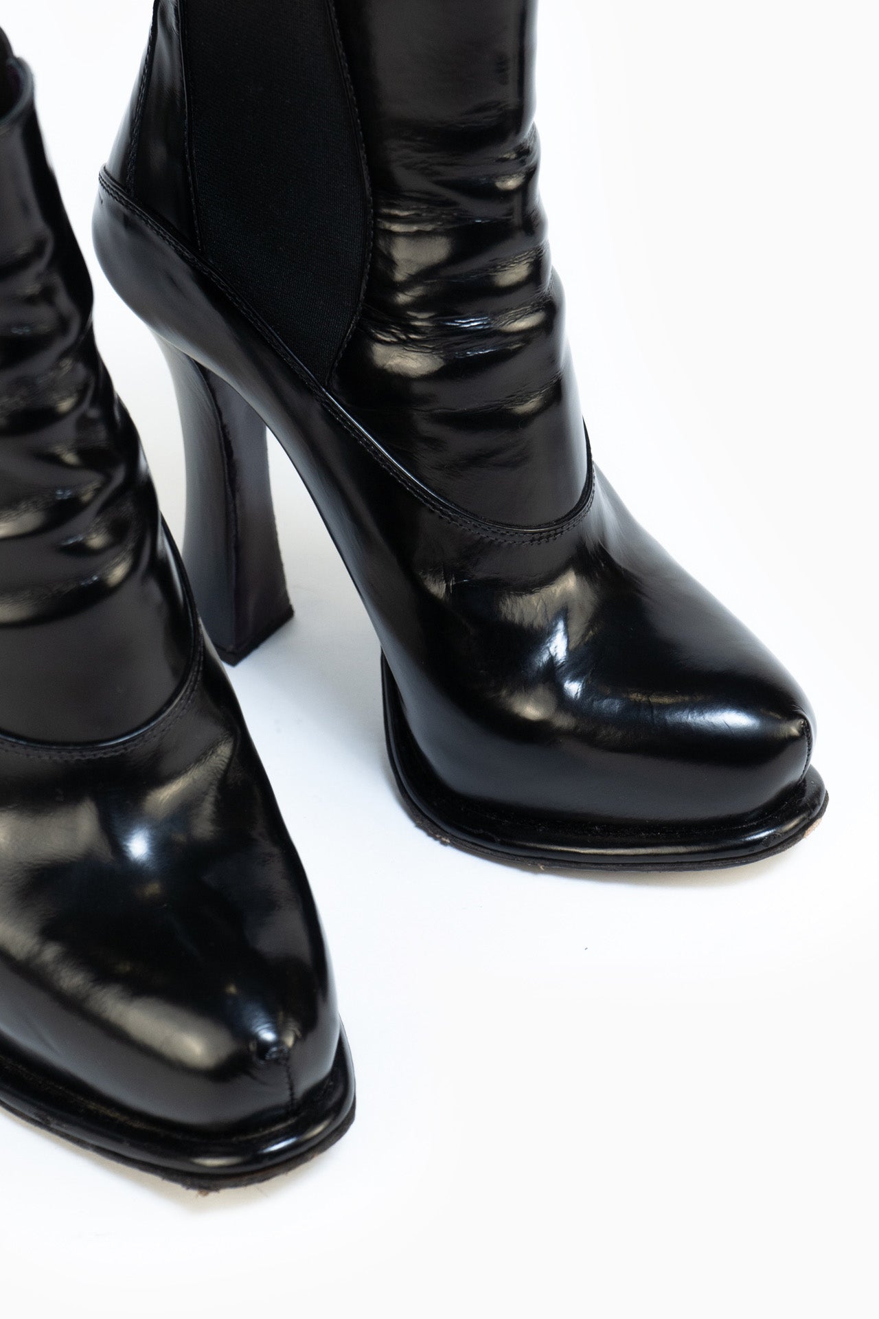 Botas Chelsea de Couro Prada - Tamanho 36