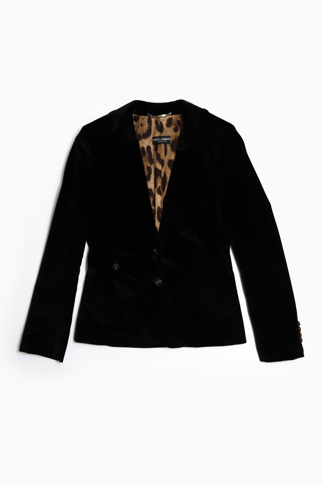 Dolce&Gabbana Velvet Black Blazer