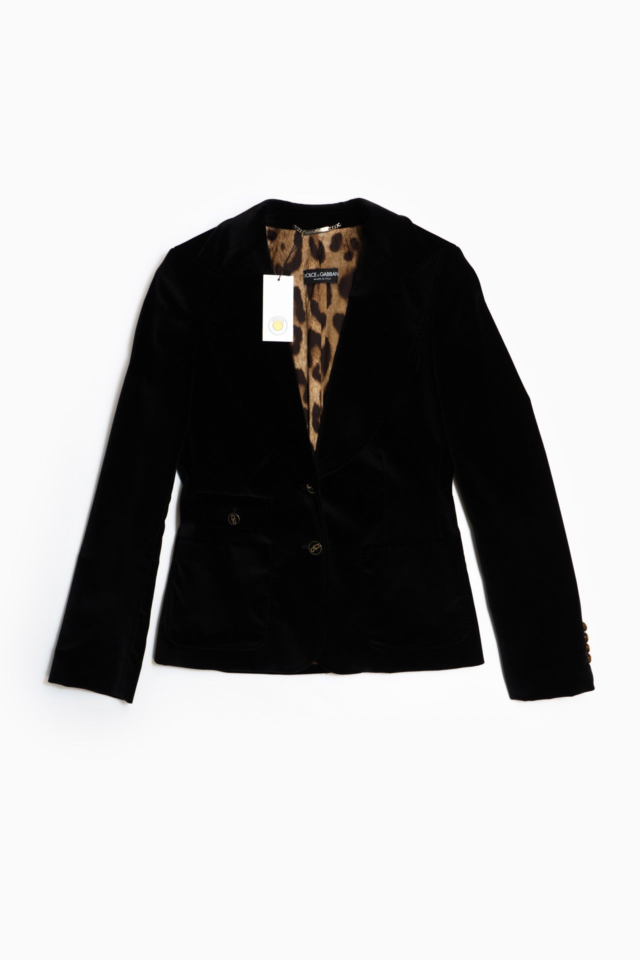 Dolce&Gabbana Velvet Black Blazer