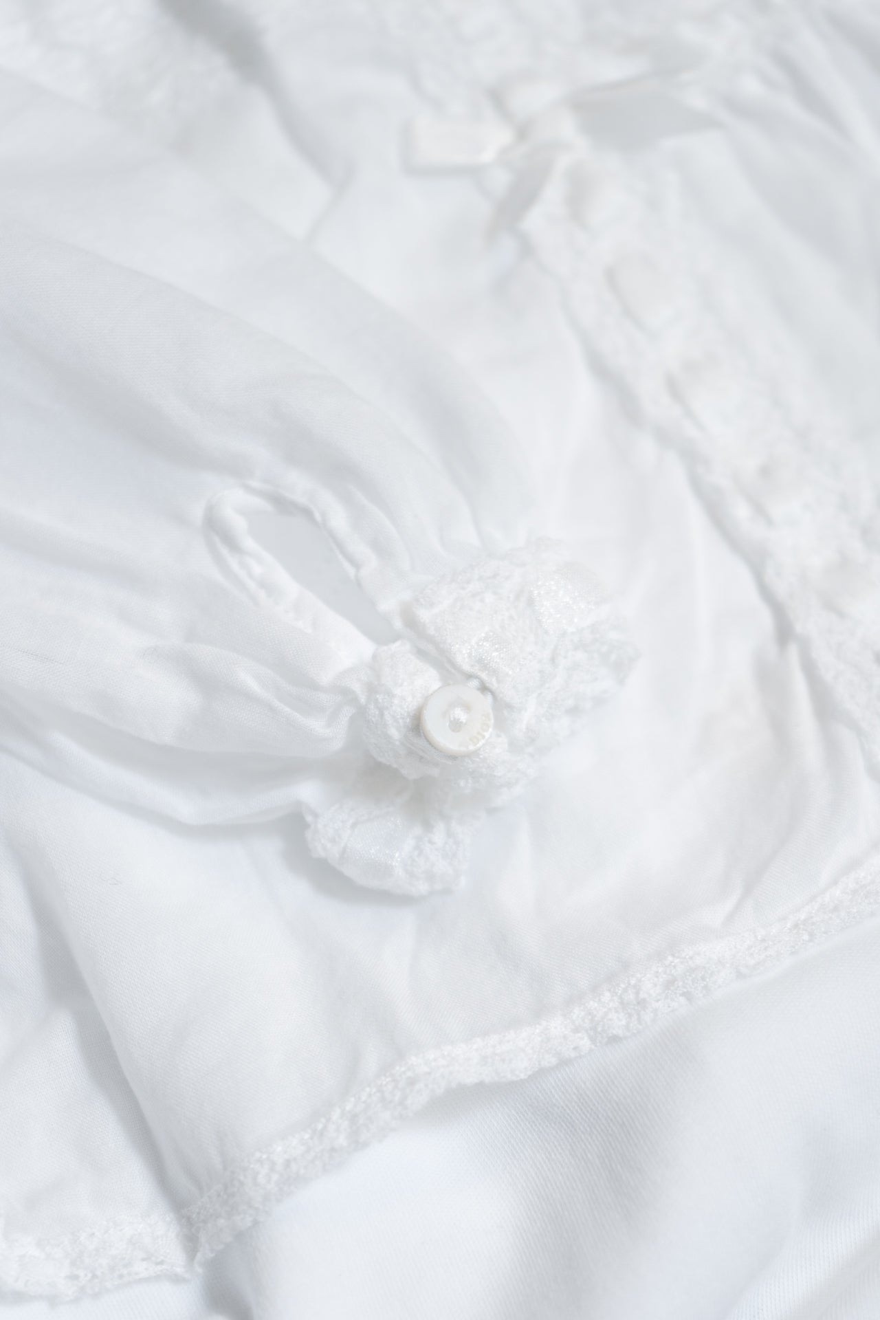 Baby Dior Babygrow White With Collar And Lace