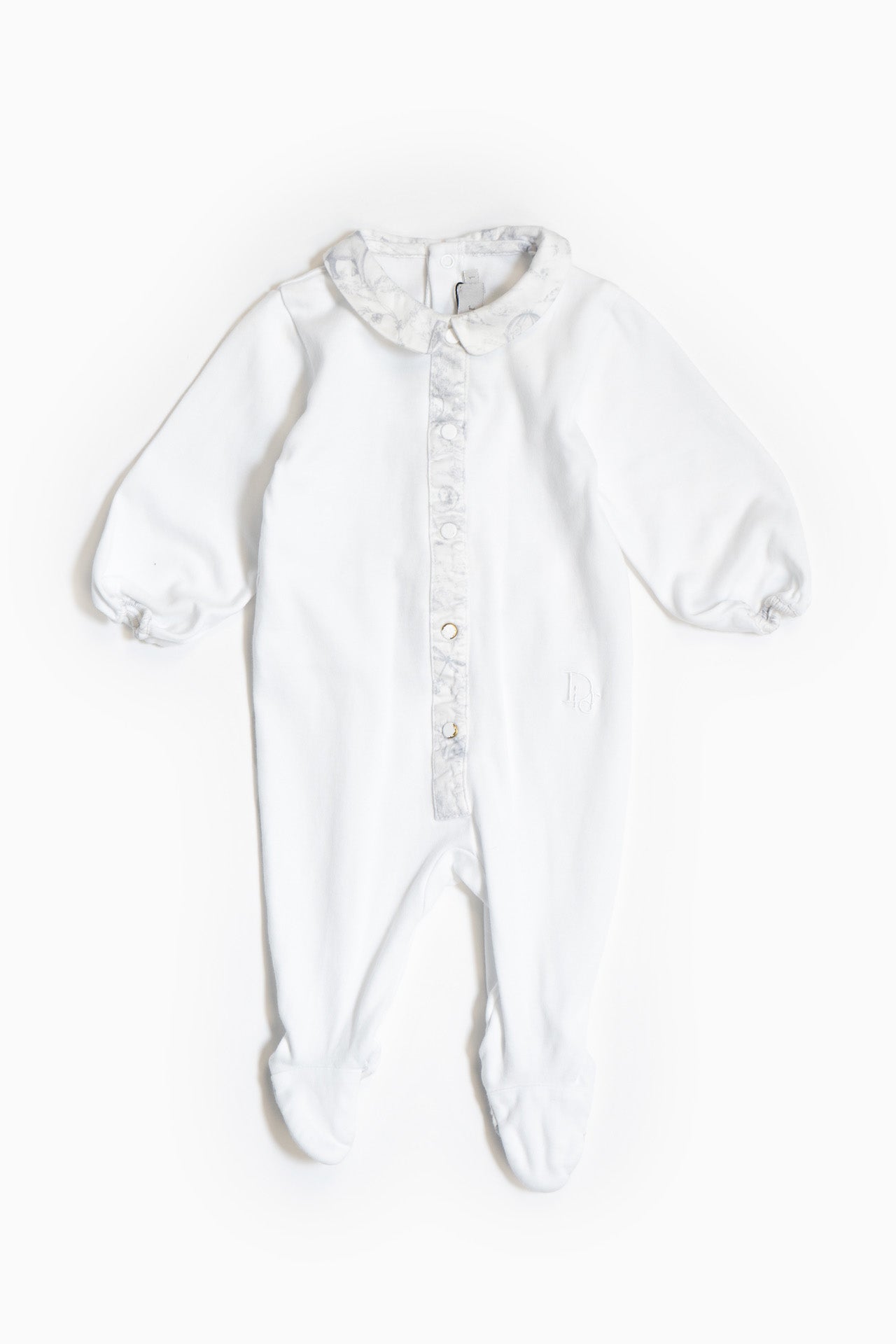 Baby Dior Babygrow In White