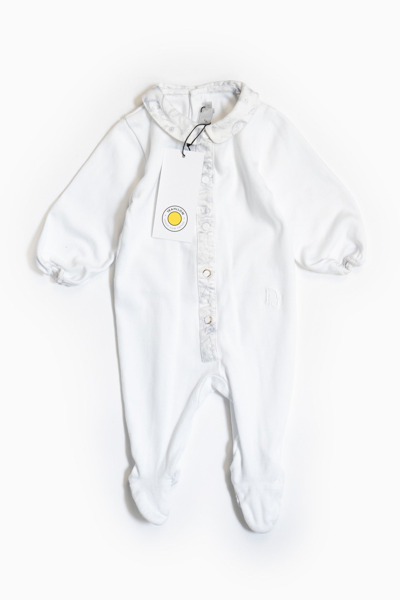 Baby Dior Babygrow In White