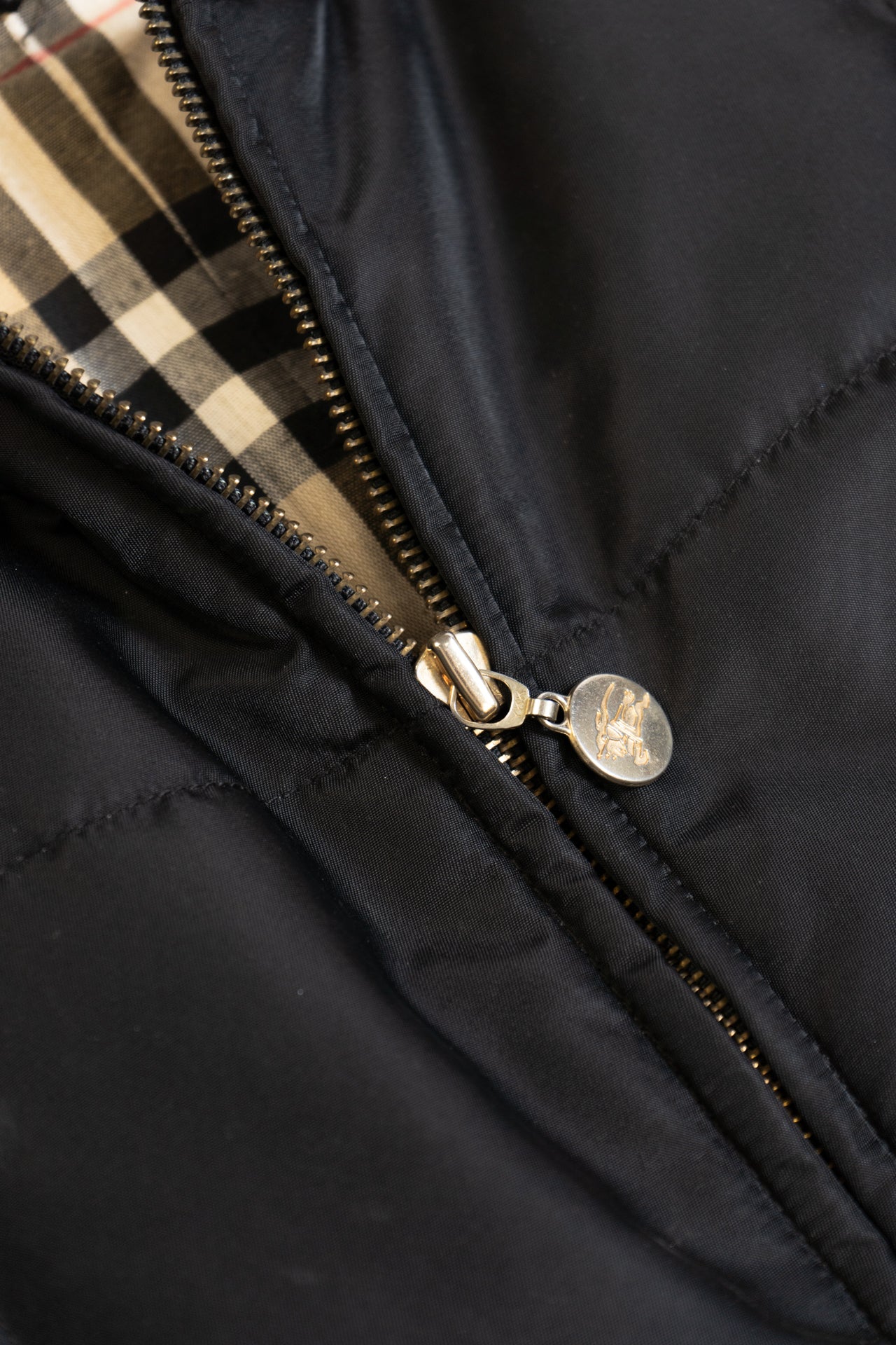 Colete preto de nylon Burberry