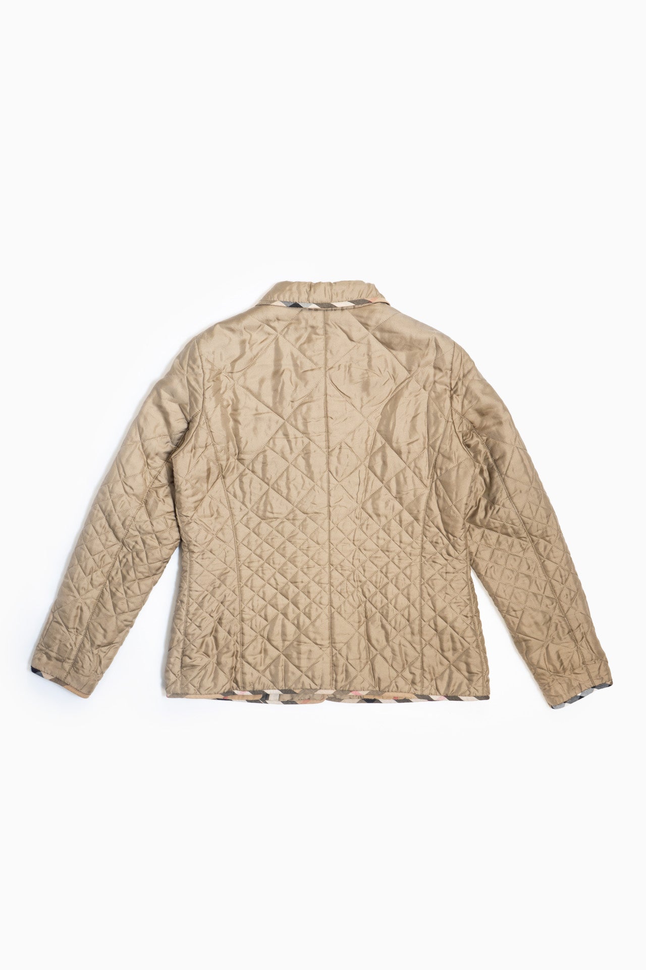 Burberry Beige Diamond Quilted Jacket