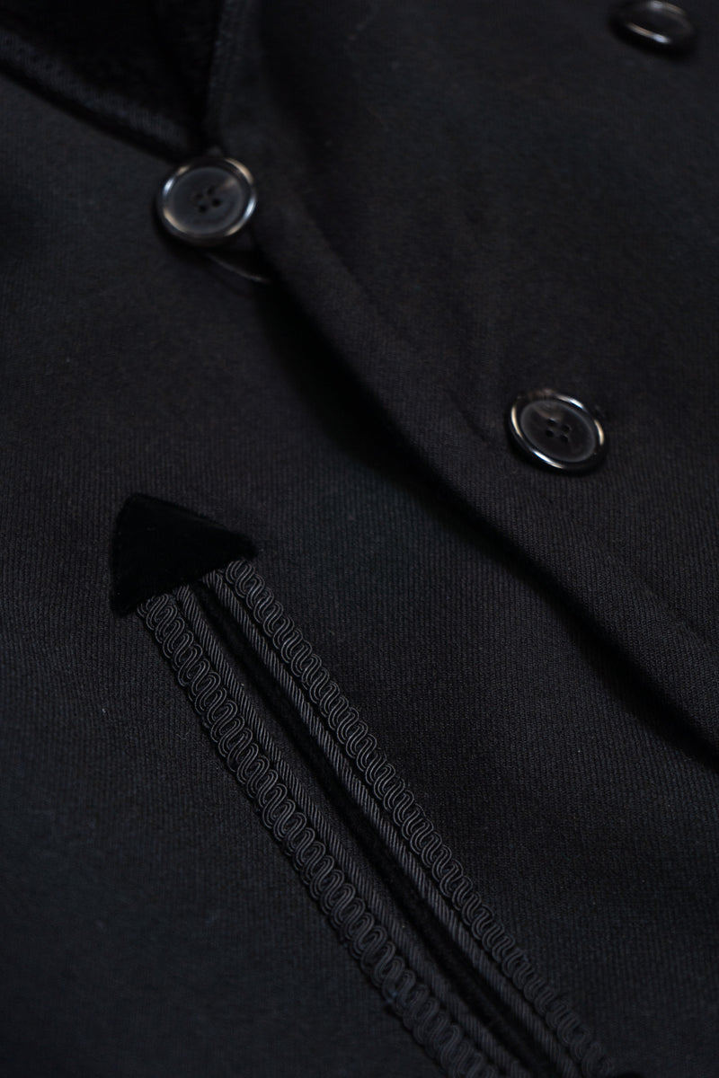 Saint Laurent Jacket With Fur In Black