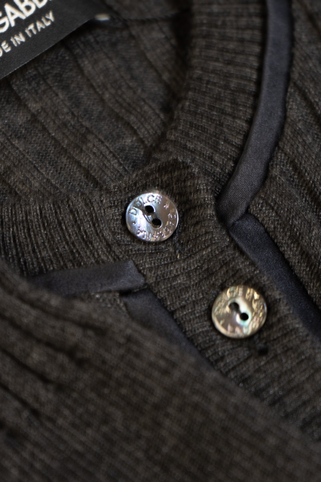 Dolce & Gabbana Knit Jacket In Grey