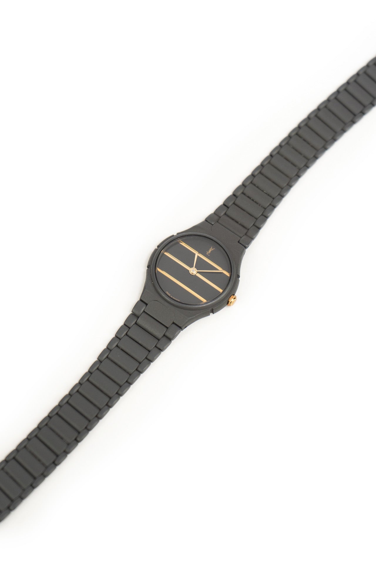 RELÓGIO CLÁSSICO DE AÇO INOXIDÁVEL REVESTIDO YVES SAINT LAURENT