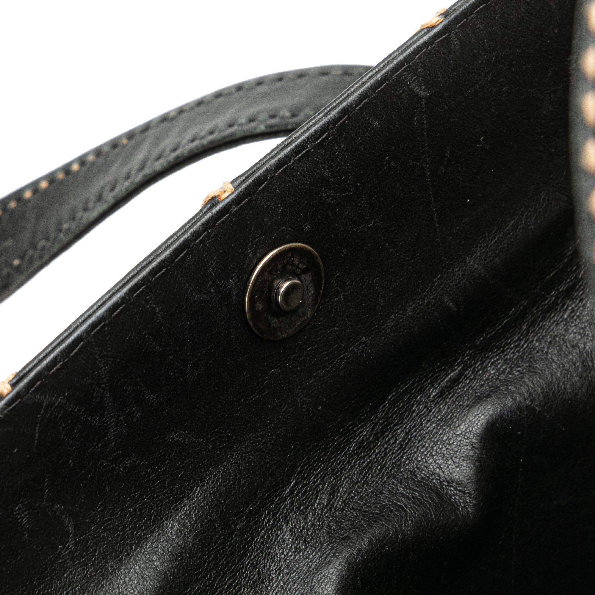 Chanel Medium CC Calfskin Wild Stitch Tote In Black