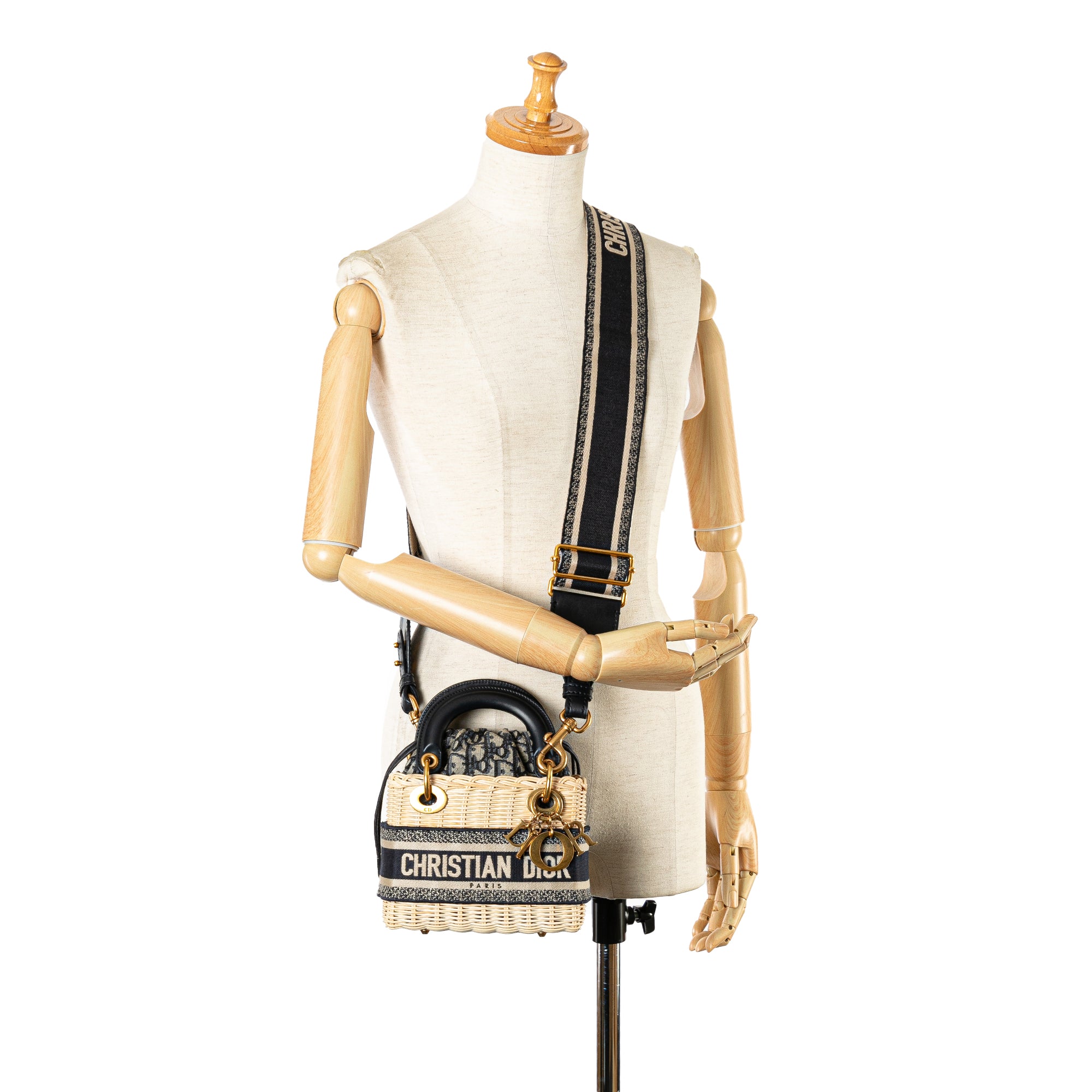 Christian Dior Mini Oblique Wicker Lady Dior