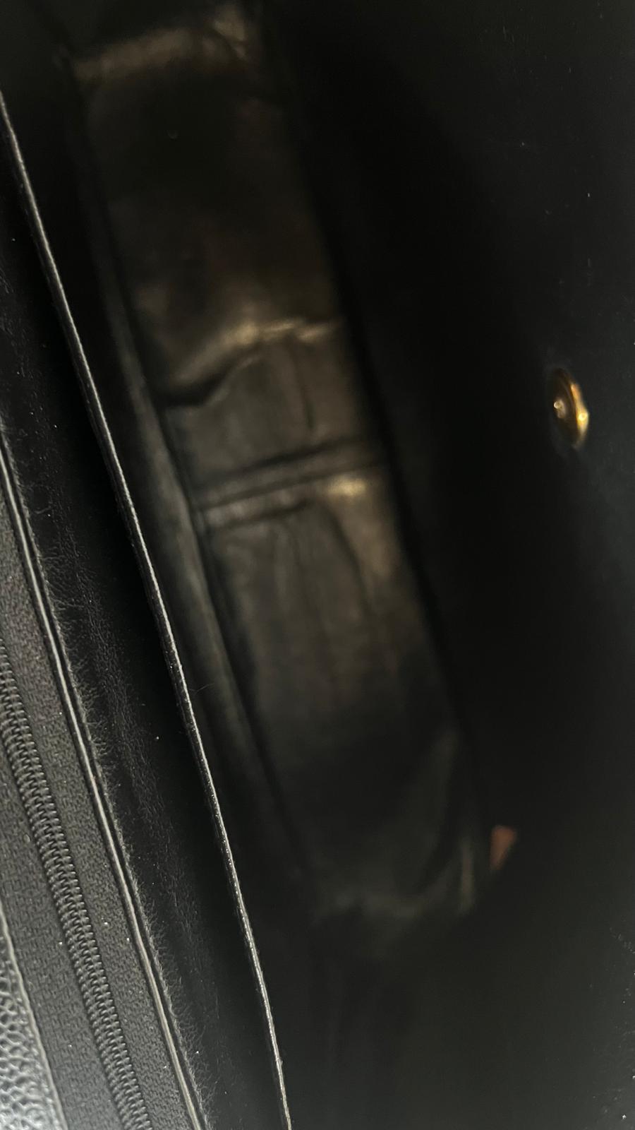 CHANEL MAXI FLAP BAG CAVIAR LEATHER IN BLACK