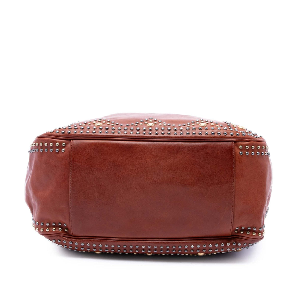 Saint Laurent Studded Calfskin Roady Hobo Bag