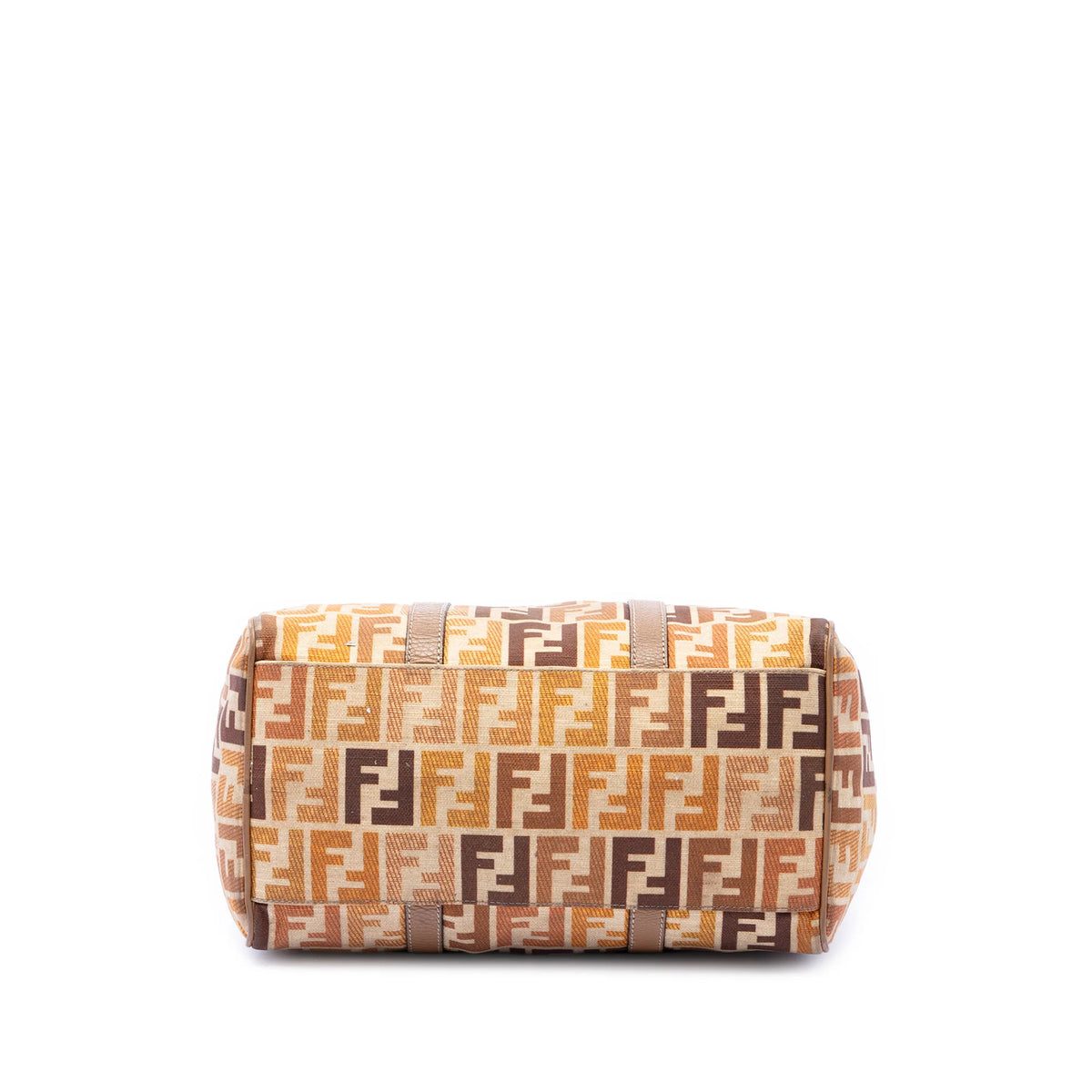 Fendi canvas selleria satcher bag with strap