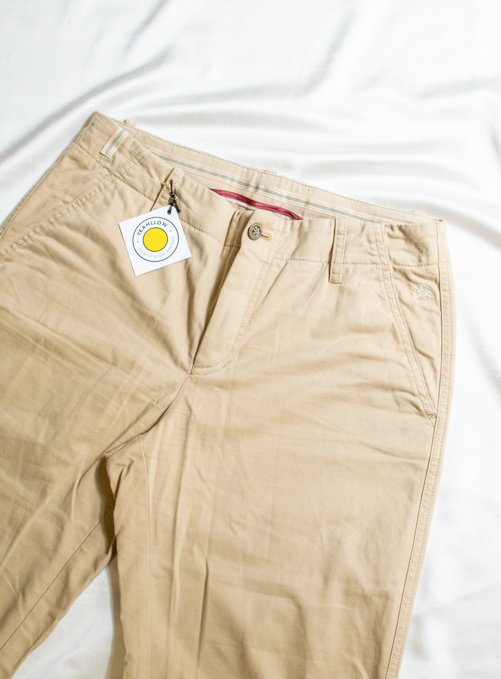 Calça Burberry Original Classic Bege - com Algodão