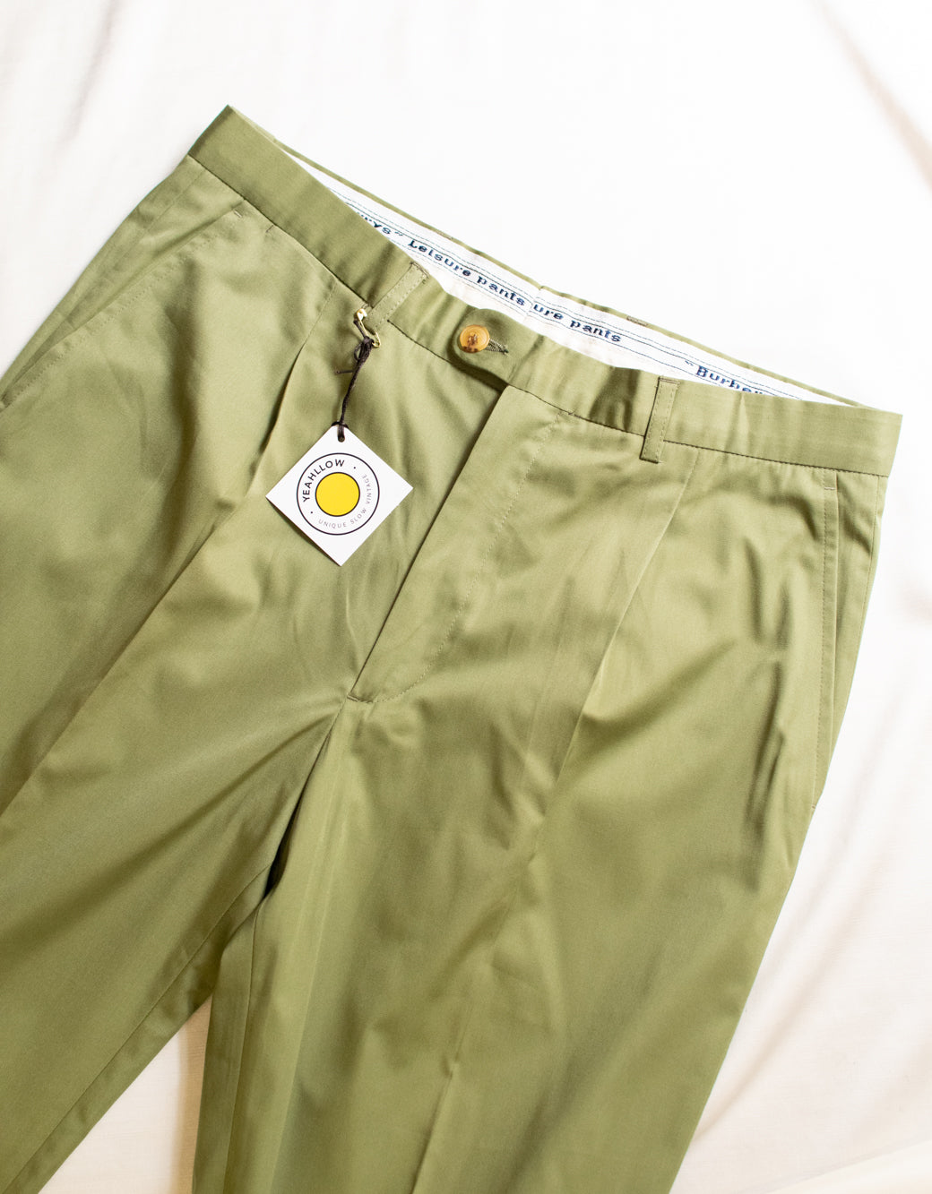 Green Burberry Suit Trousers - so elegant!