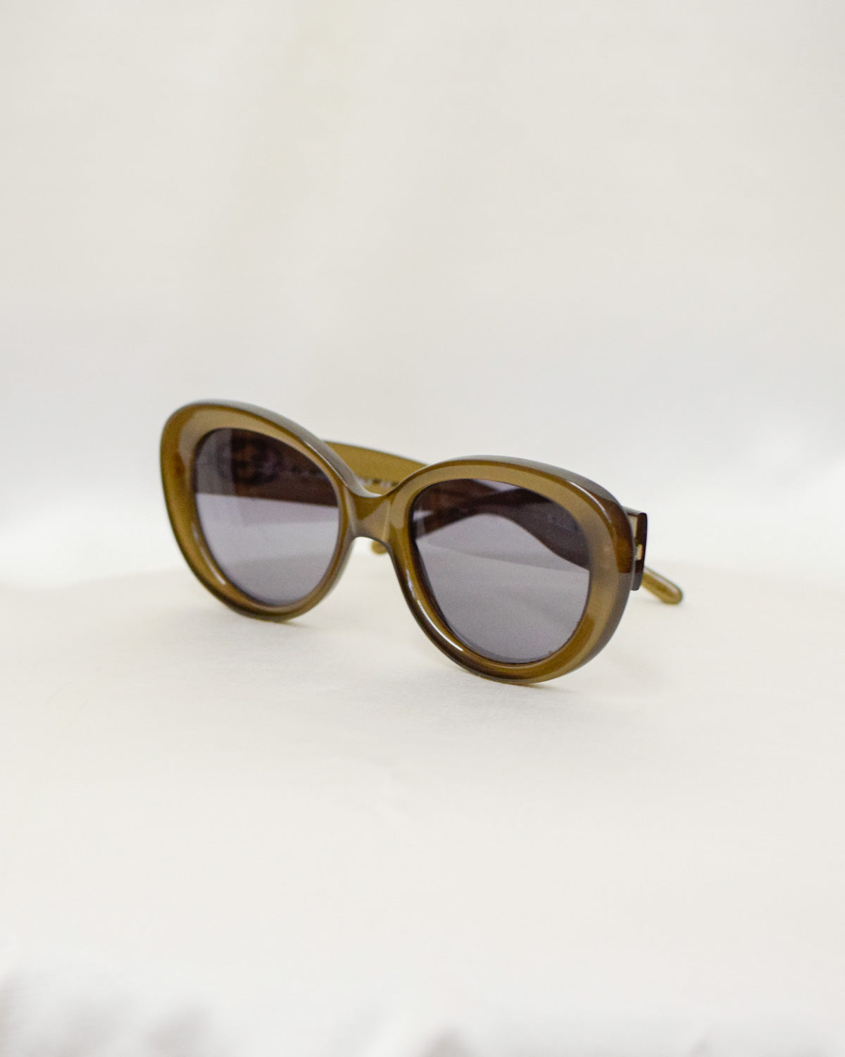 Óculos de sol Gucci vintage verde oliva anos 90 - com caixa