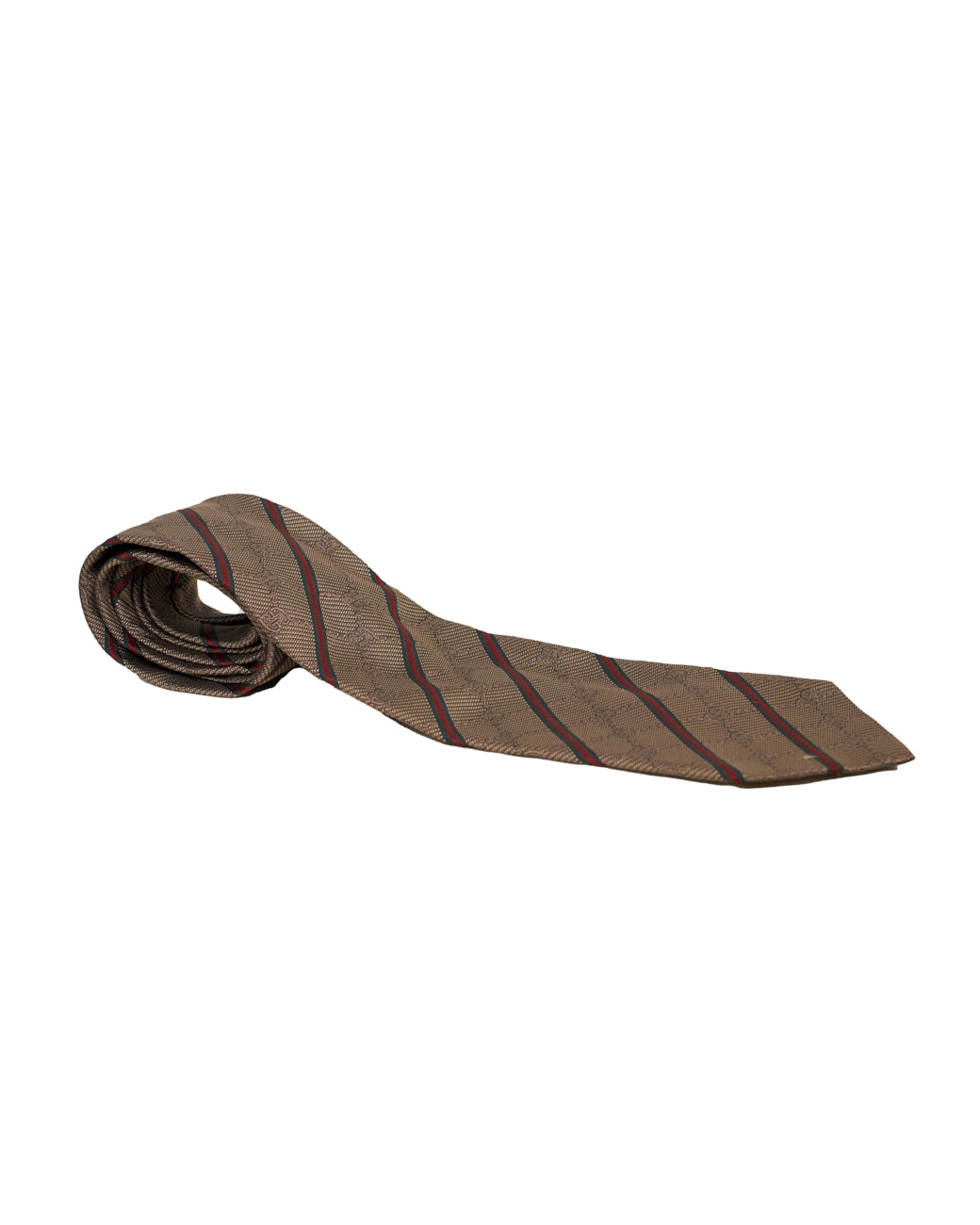 Gucci Striped Monogram Tie