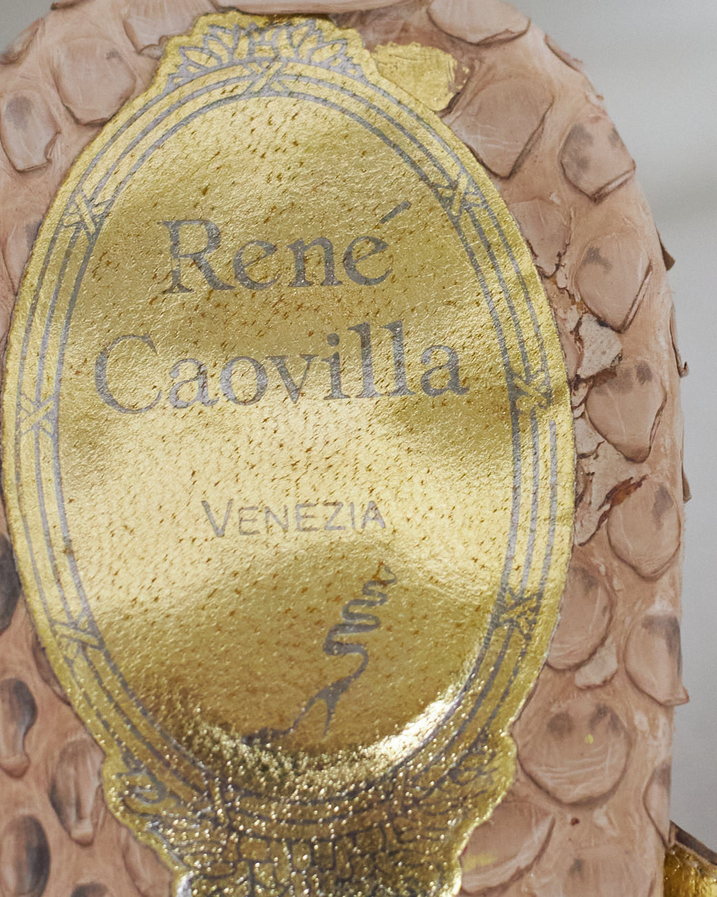 René Coavilla Snake Heels With Crystals - Size 35