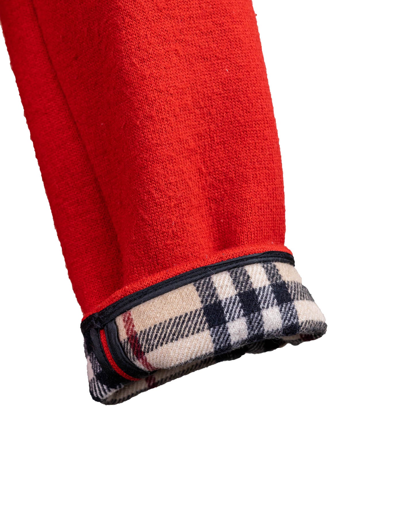Burberry Jaqueta xadrez vermelho vintage de lã