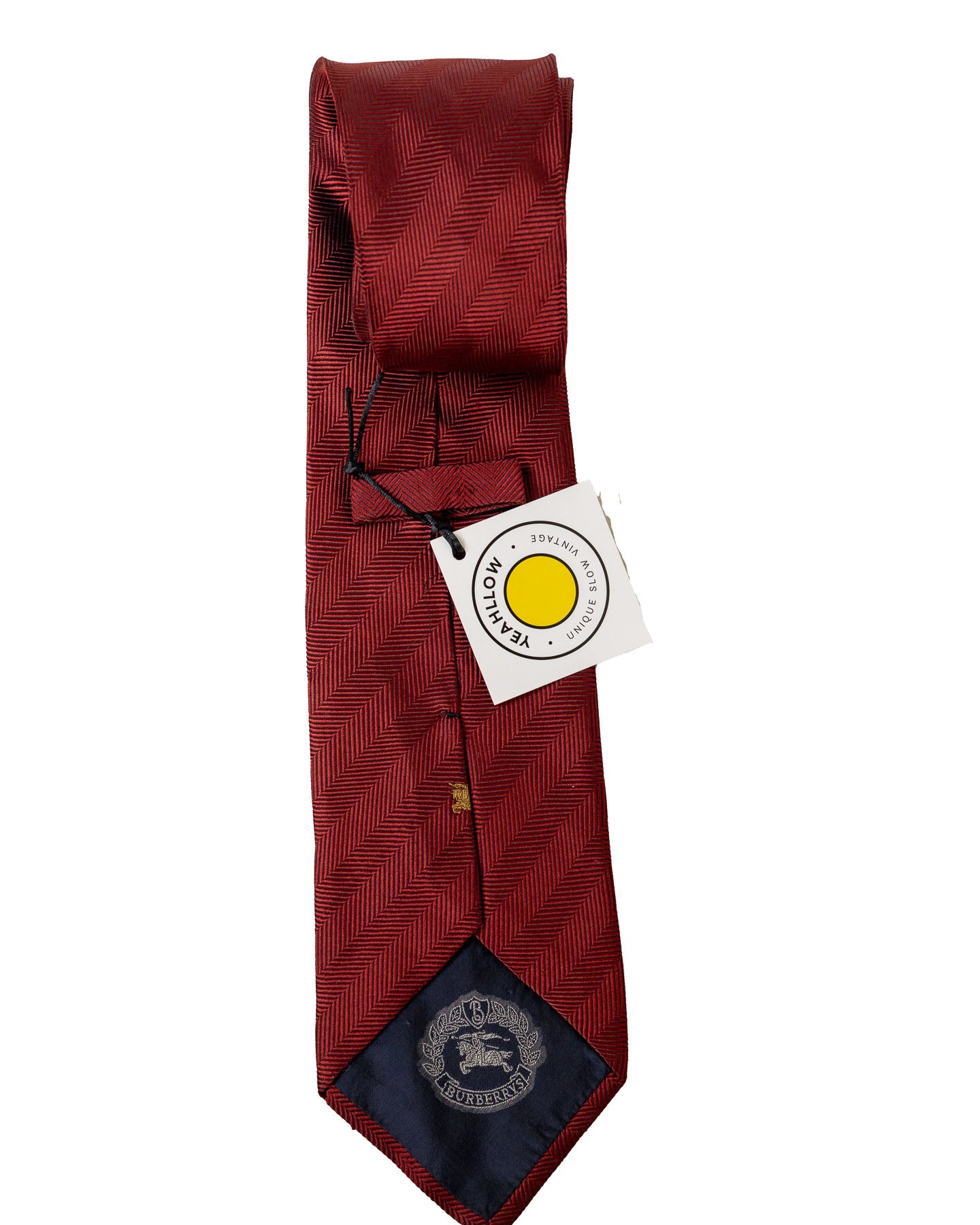 Burberrys Gravata Vermelha Com Listras
