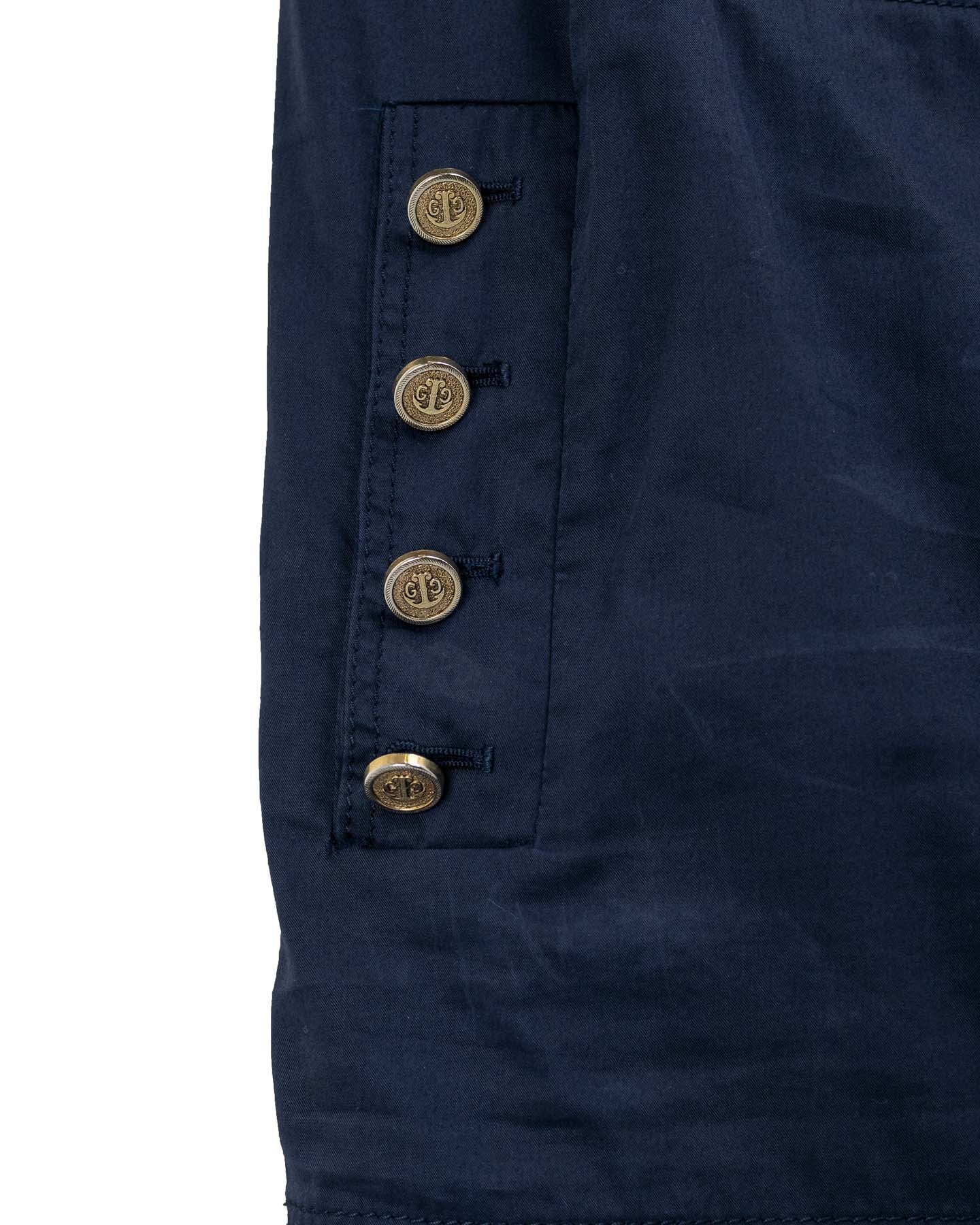 Gucci Navy Dress With Gold Buttons
