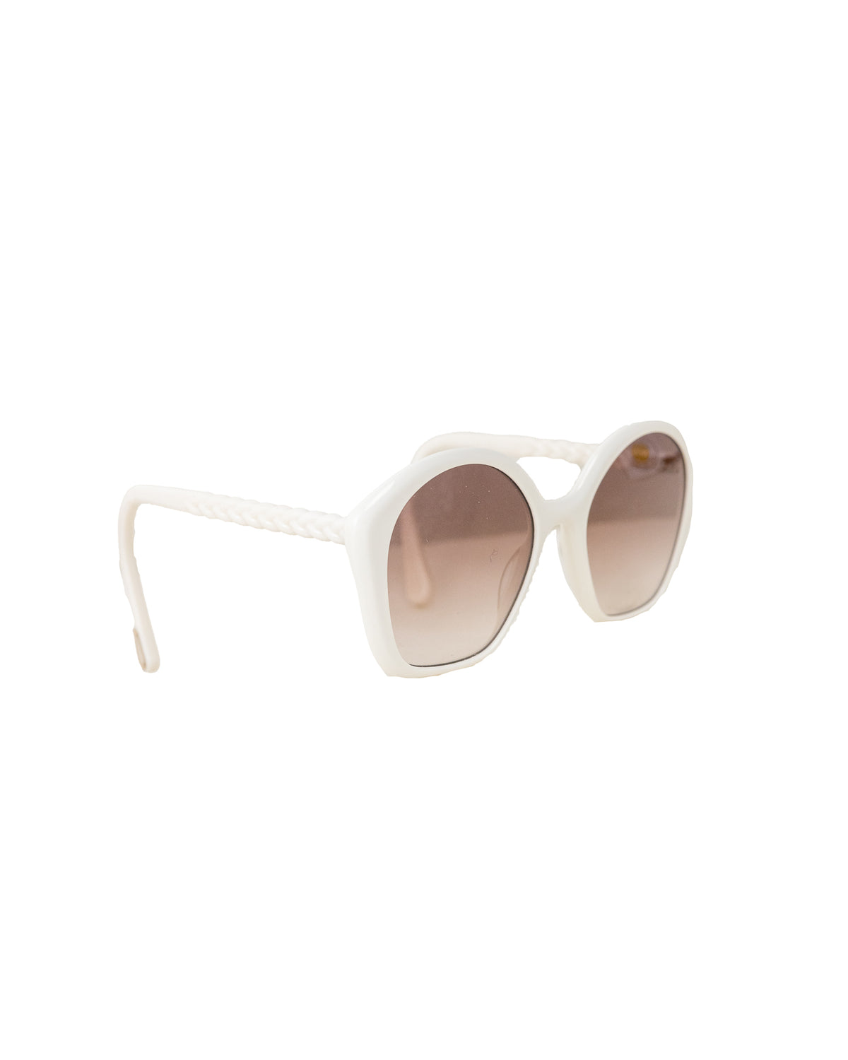 Chloe Logo White Sunglasses /1F3017 Chloé Kids White Sunglasses With Shiny Opal Cherry Frame main image 2