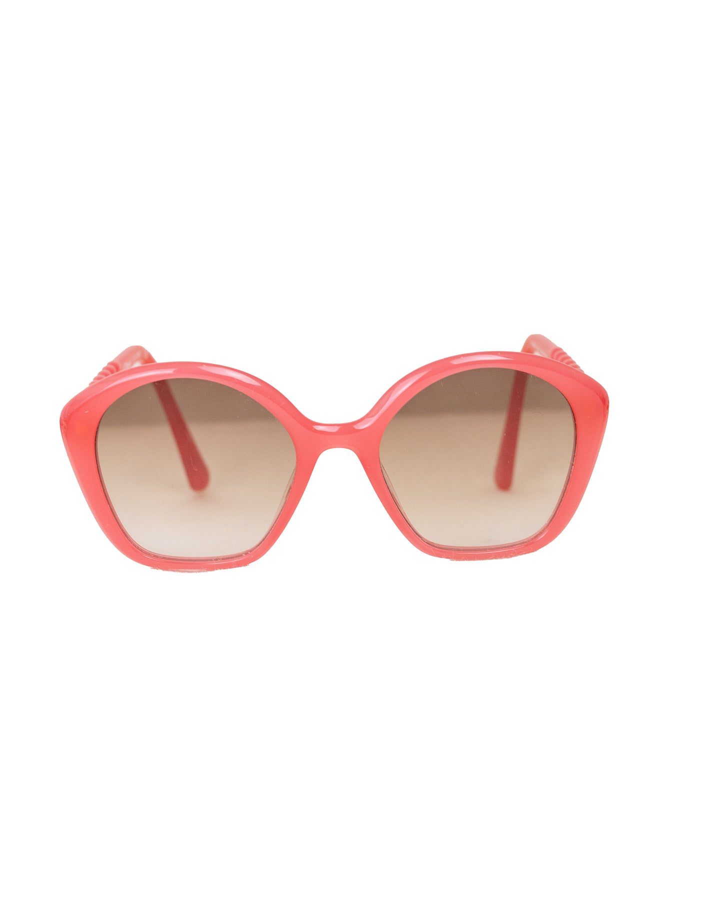 Óculos de sol rosa Chloé Kids com armação opala cereja brilhante