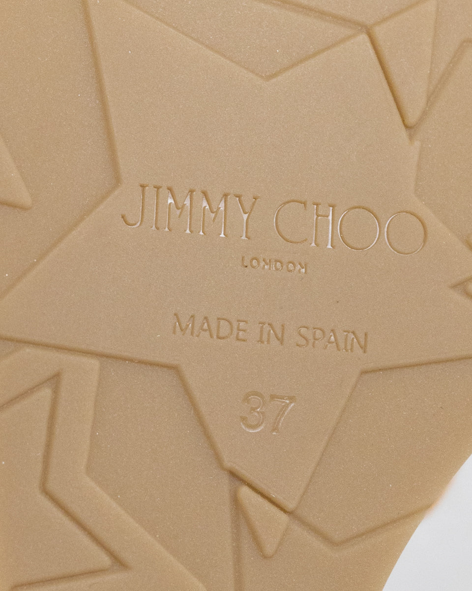 Sapatos de cunha Jimmy Choo Orange Deedee 80 - tamanho 37