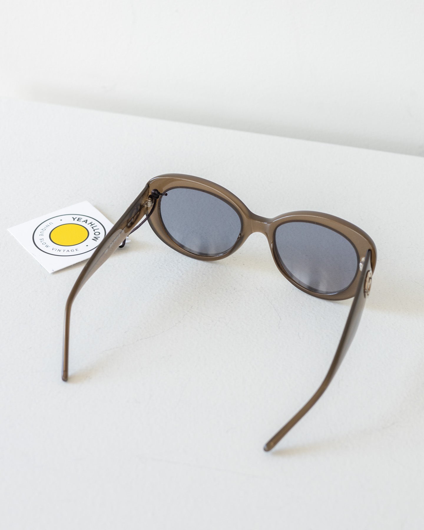 Óculos de sol Gucci vintage verde oliva anos 90 - com caixa