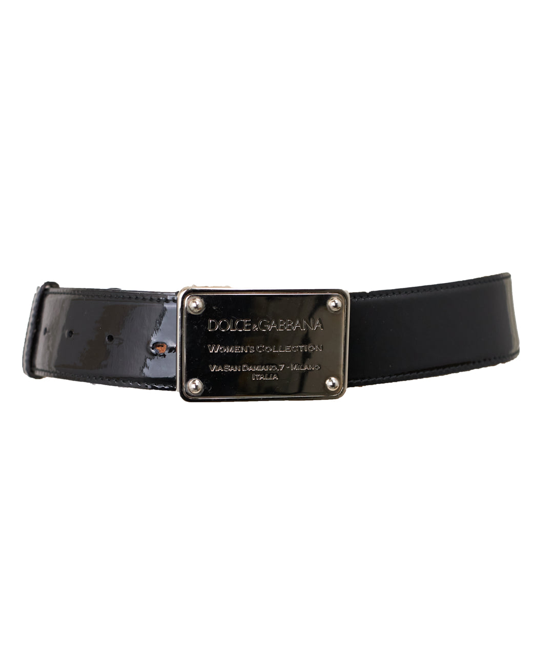 Ceinture En Cuir Dolce & Gabbana - Marron - Tour De Taille 104 Cm - Occasion TB