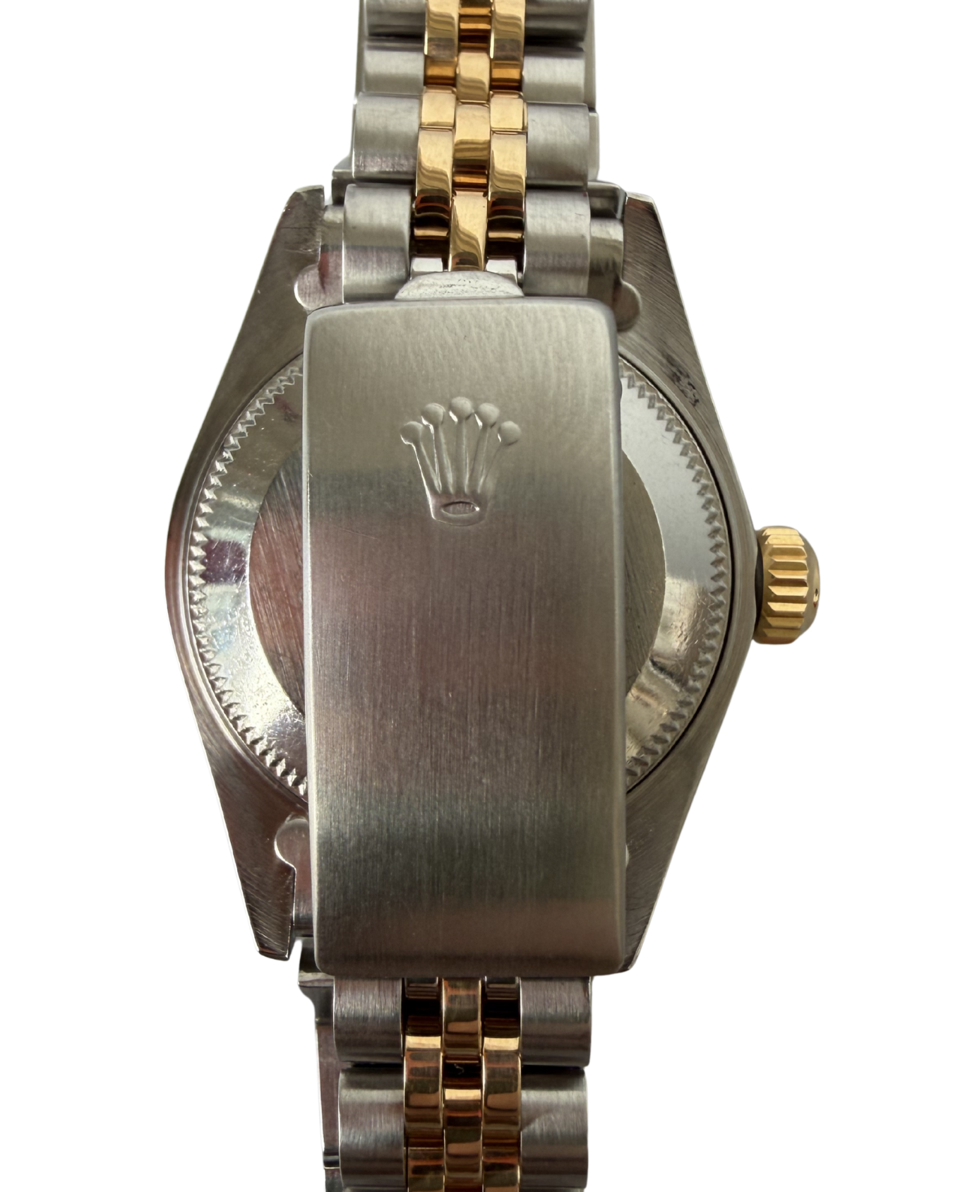 ROLEX LADY DATEJUST 26MM IN STEEL AND GOLD WITH WHITE DIAL AND DIAMONDS