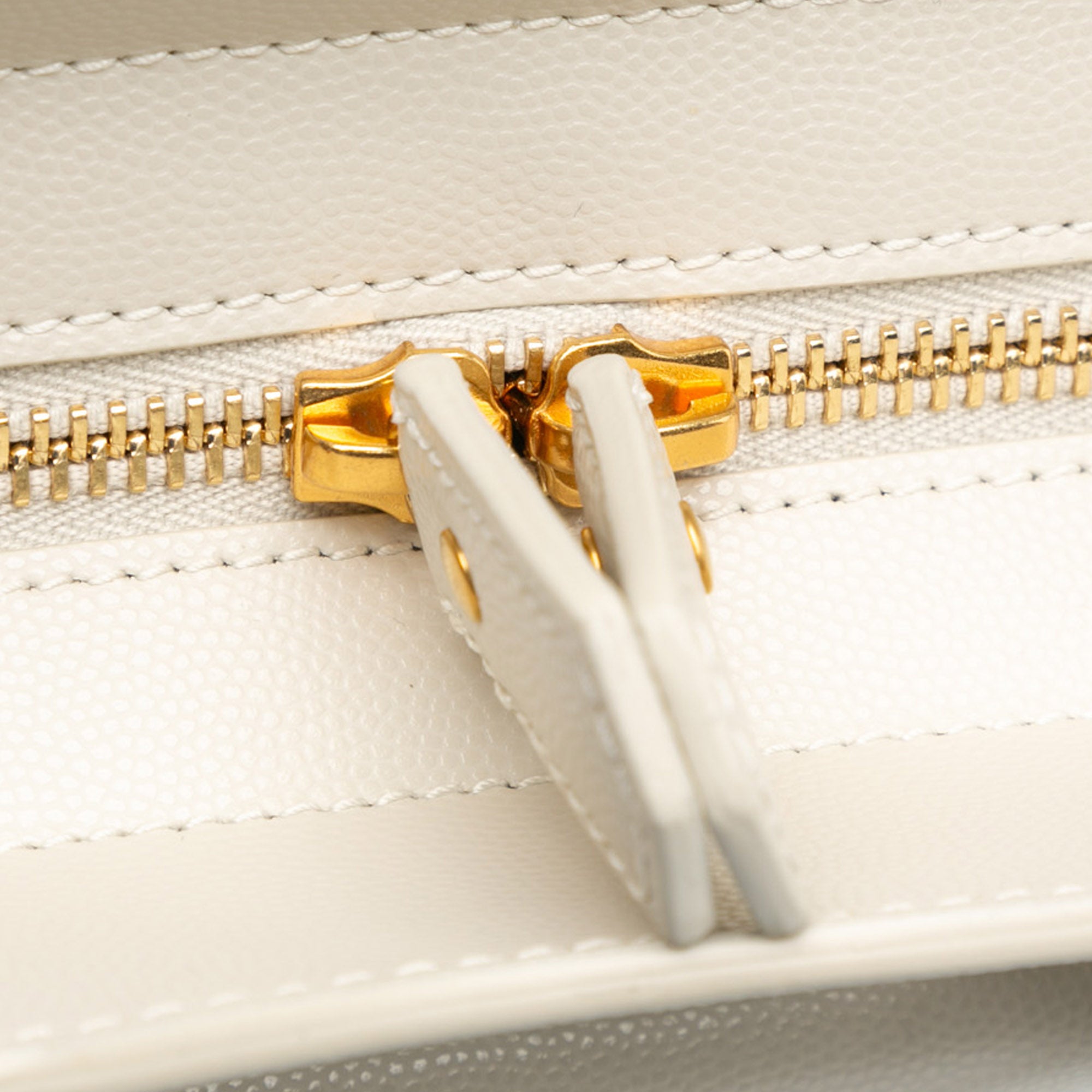 Saint Laurent Small Monogram Uptown Satchel In White