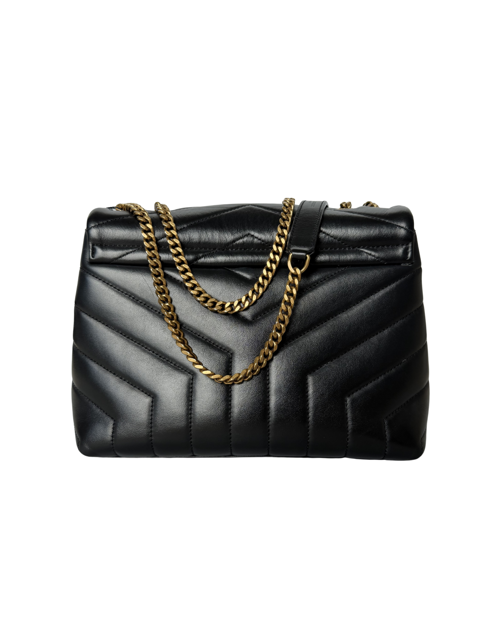 SAINT LAURENT SMALL LOULOU SHOULDER BAG IN BLACK