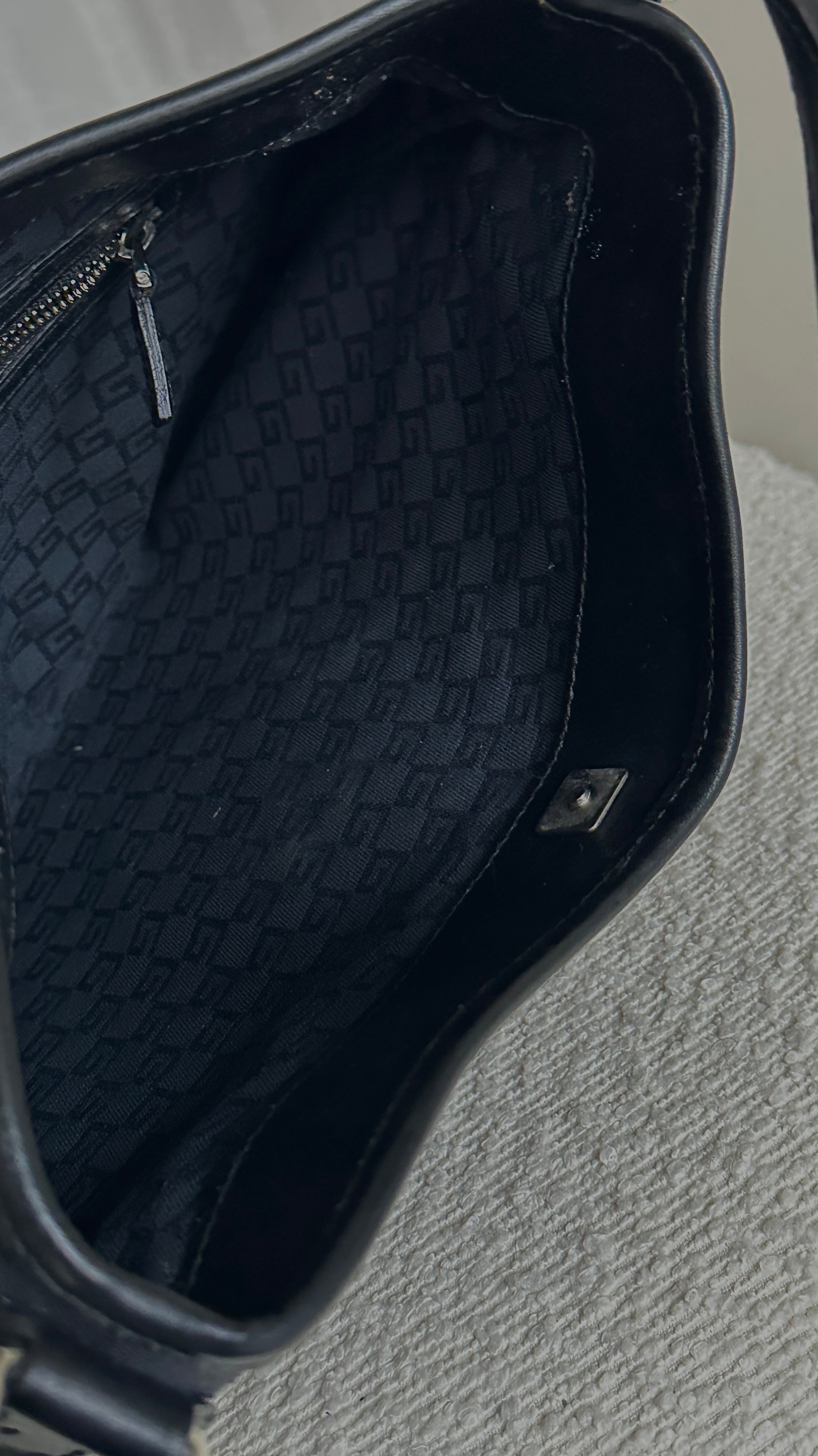 GUCCI REINS CANVAS BAG IN BLACK