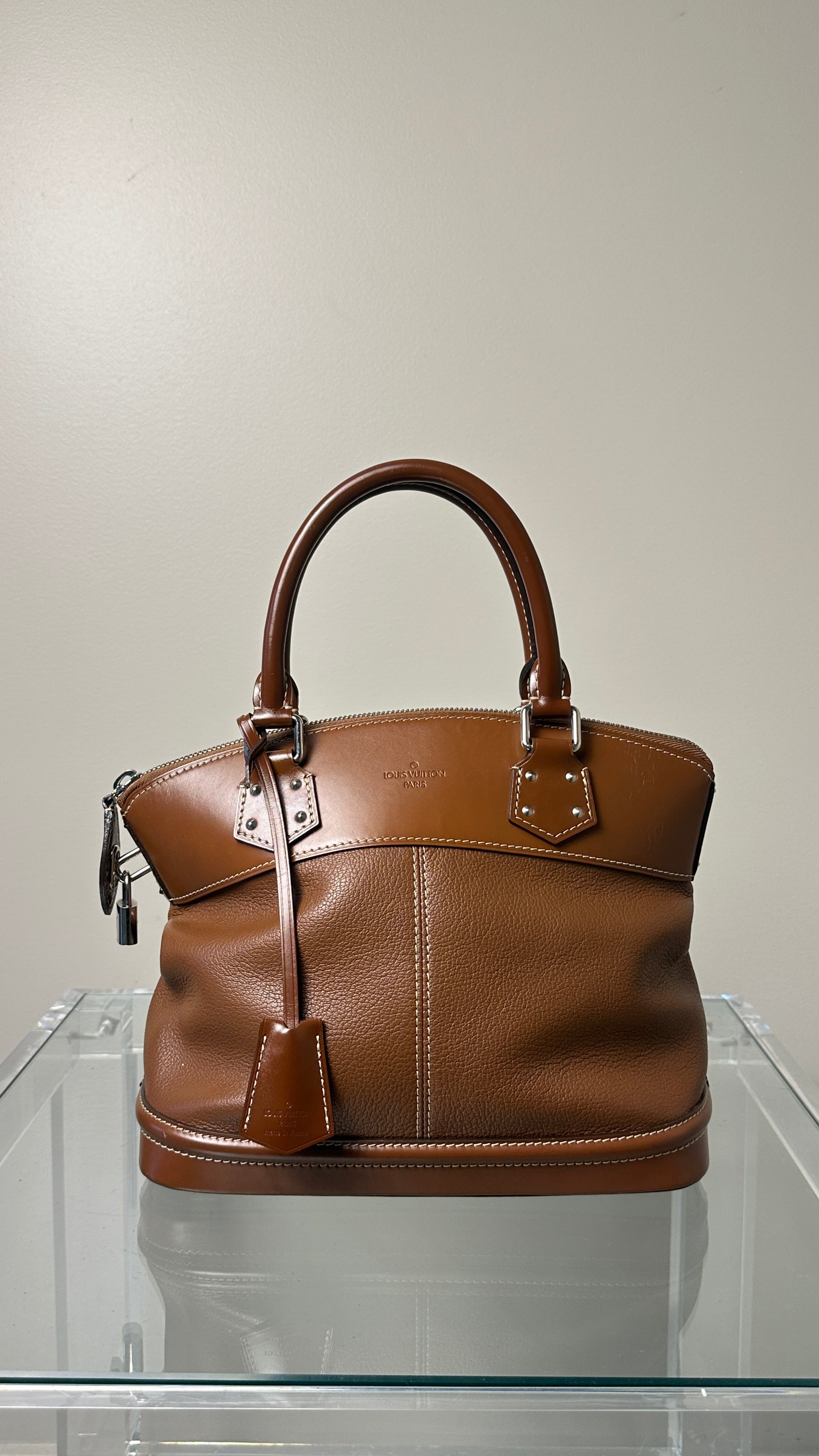LOUIS VUITTON SIENNE SUHALI LEATHER PM BAG IN BROWN
