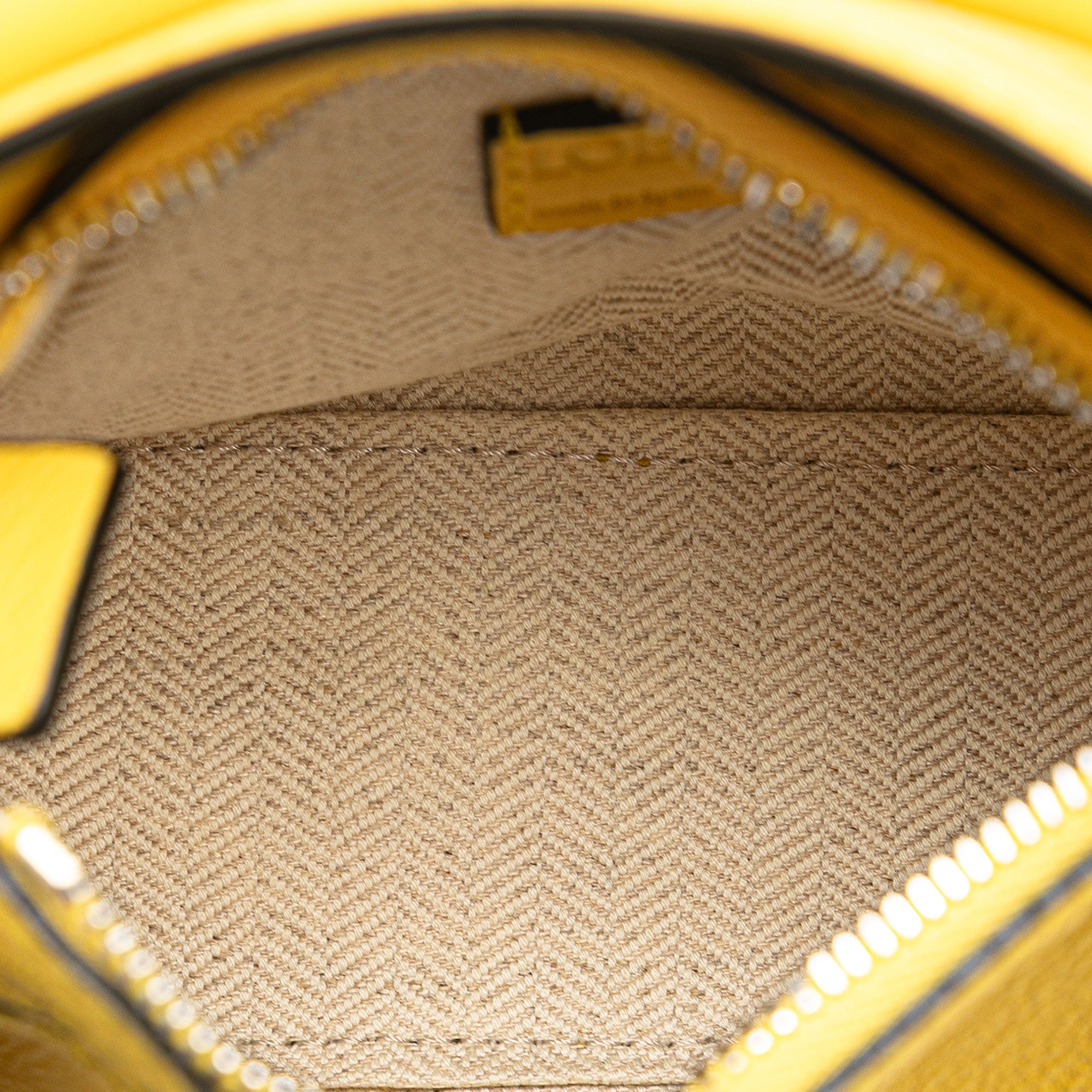 Loewe Nano Calfskin Puzzle Satchel In Yellow